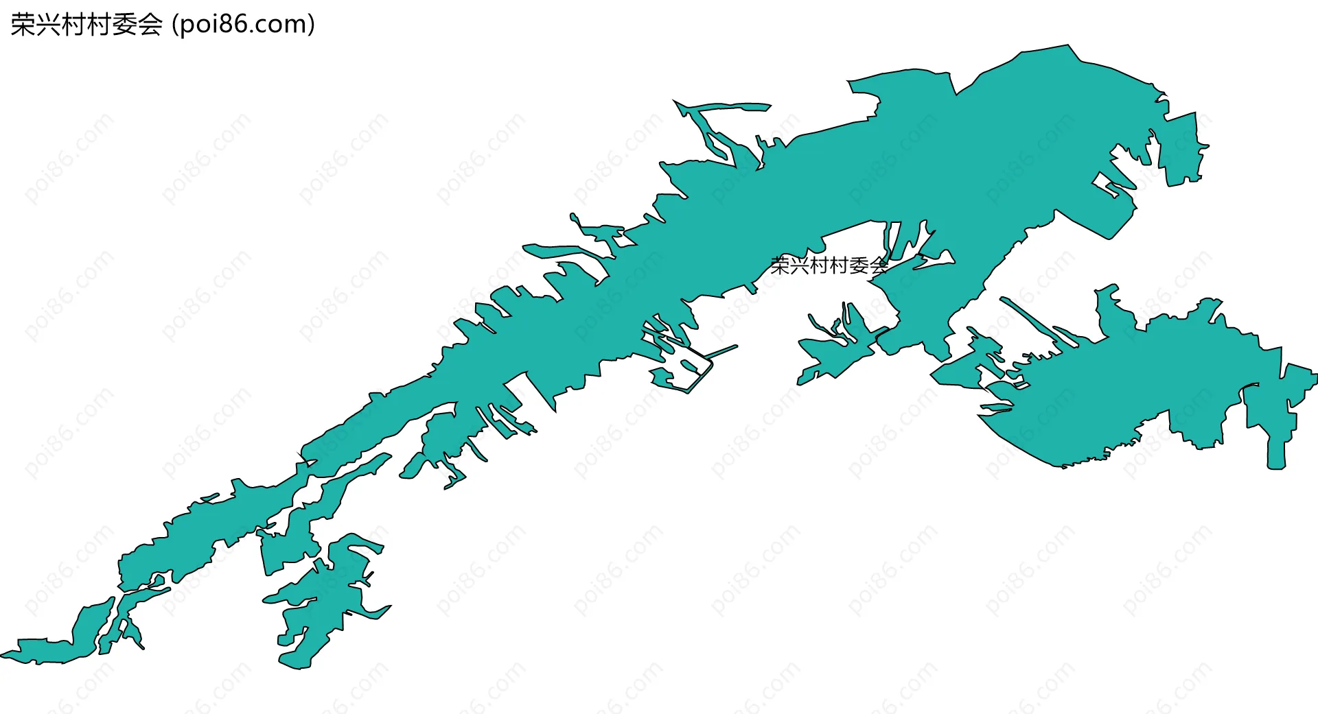 荣兴村村委会边界地图
