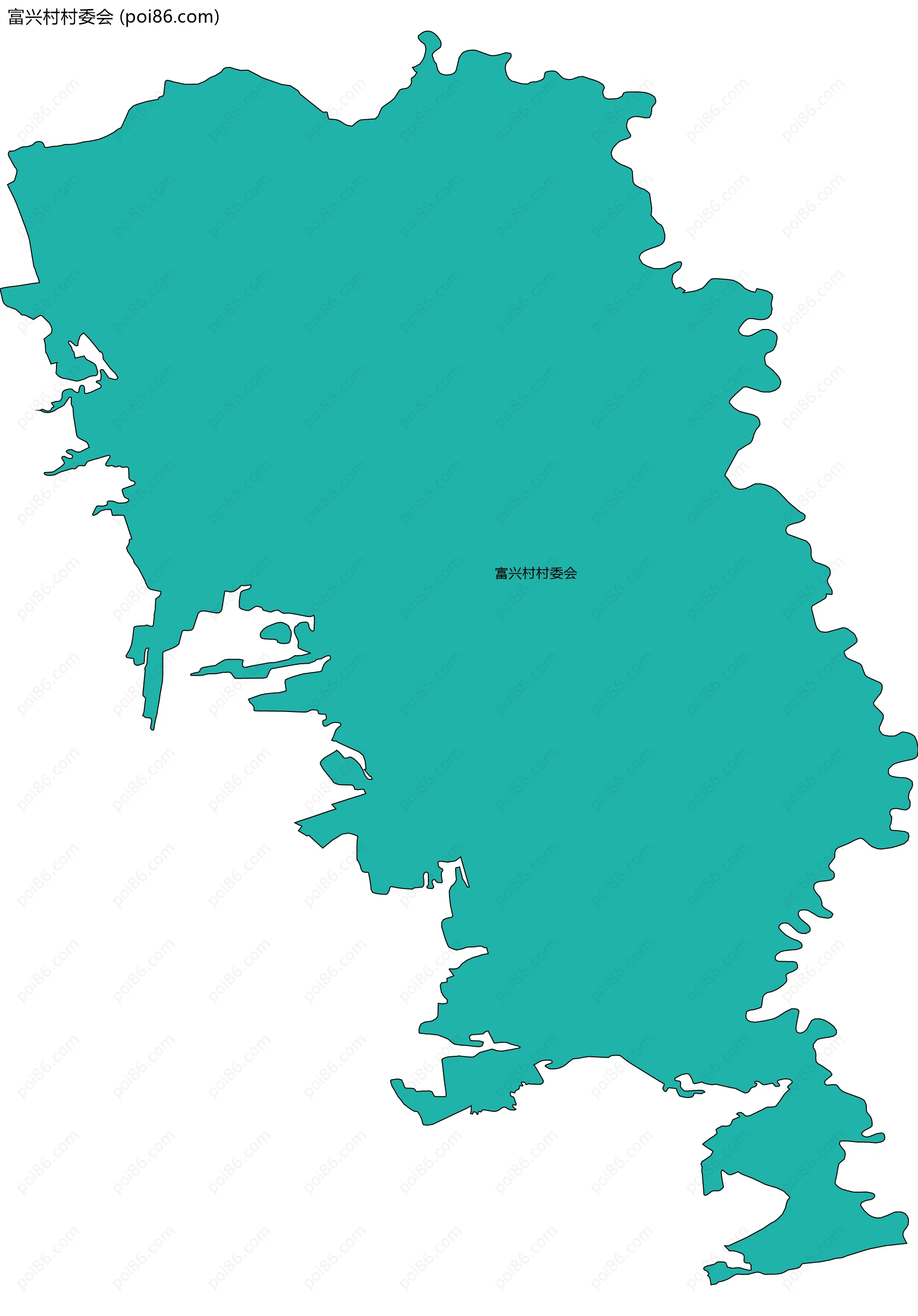 富兴村村委会边界地图