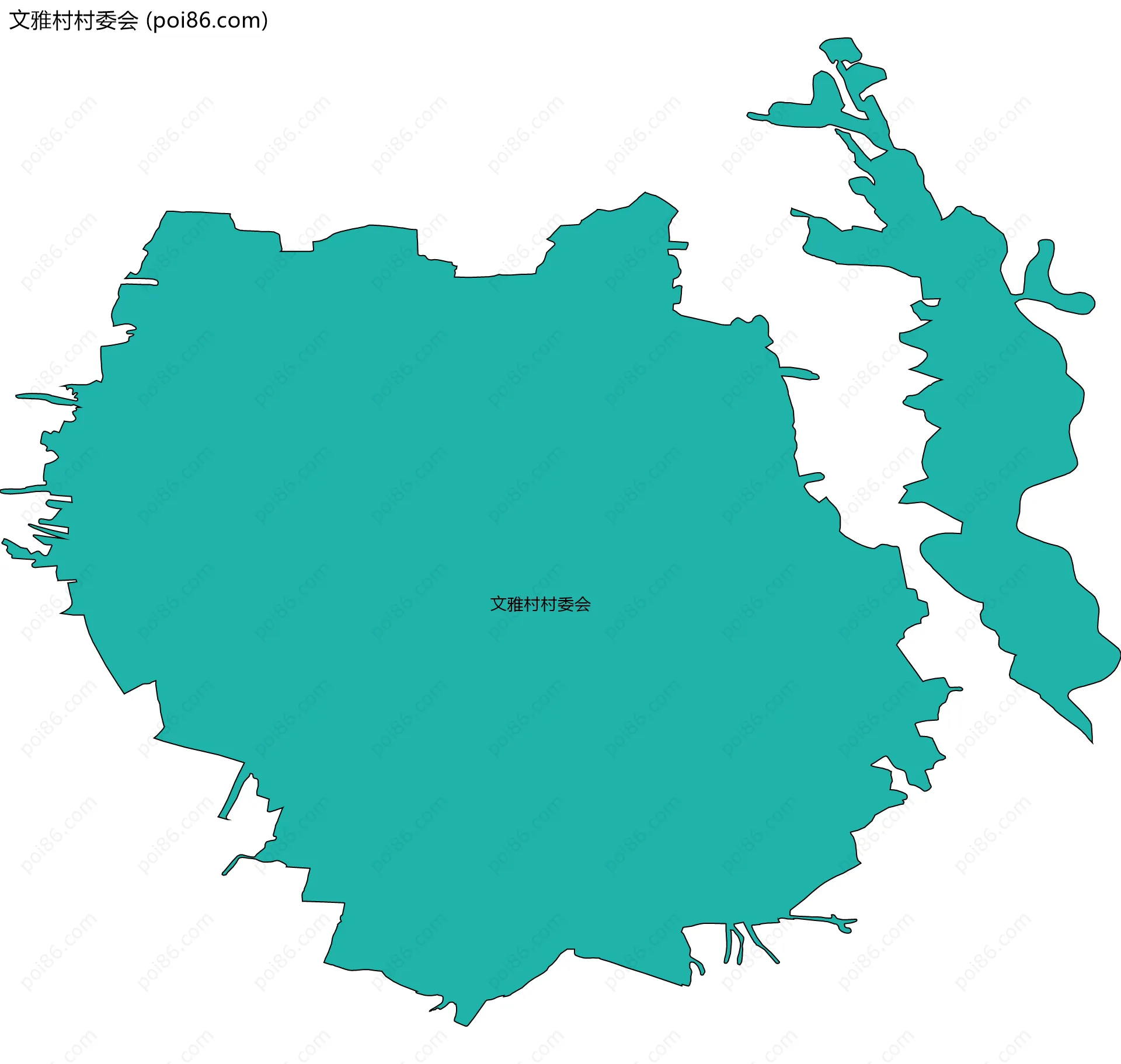 文雅村村委会边界地图