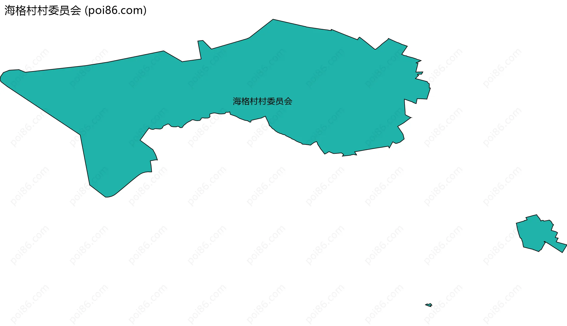 海格村村委员会边界地图