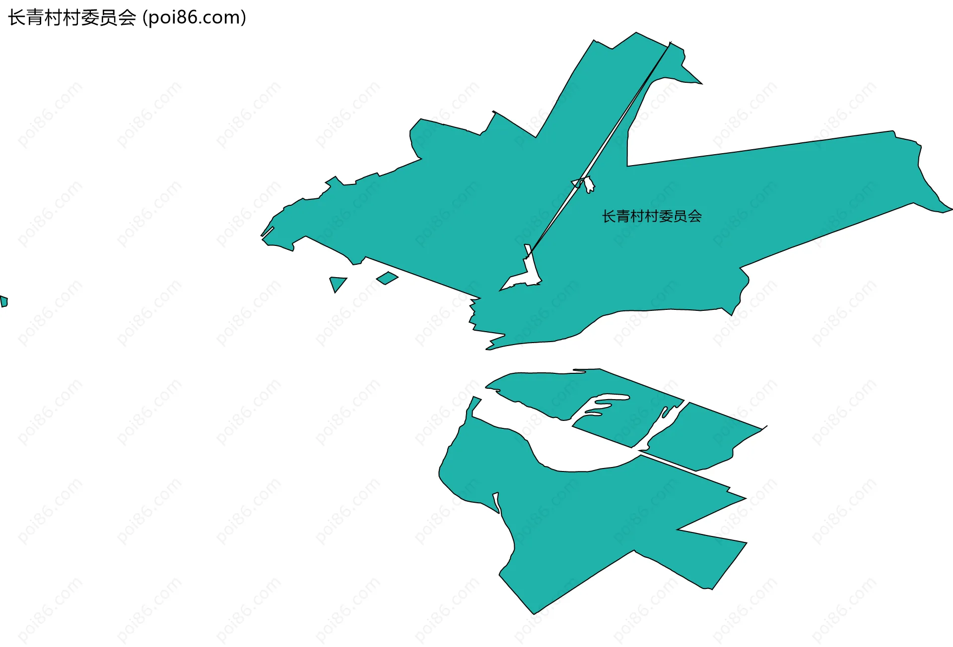 长青村村委员会边界地图
