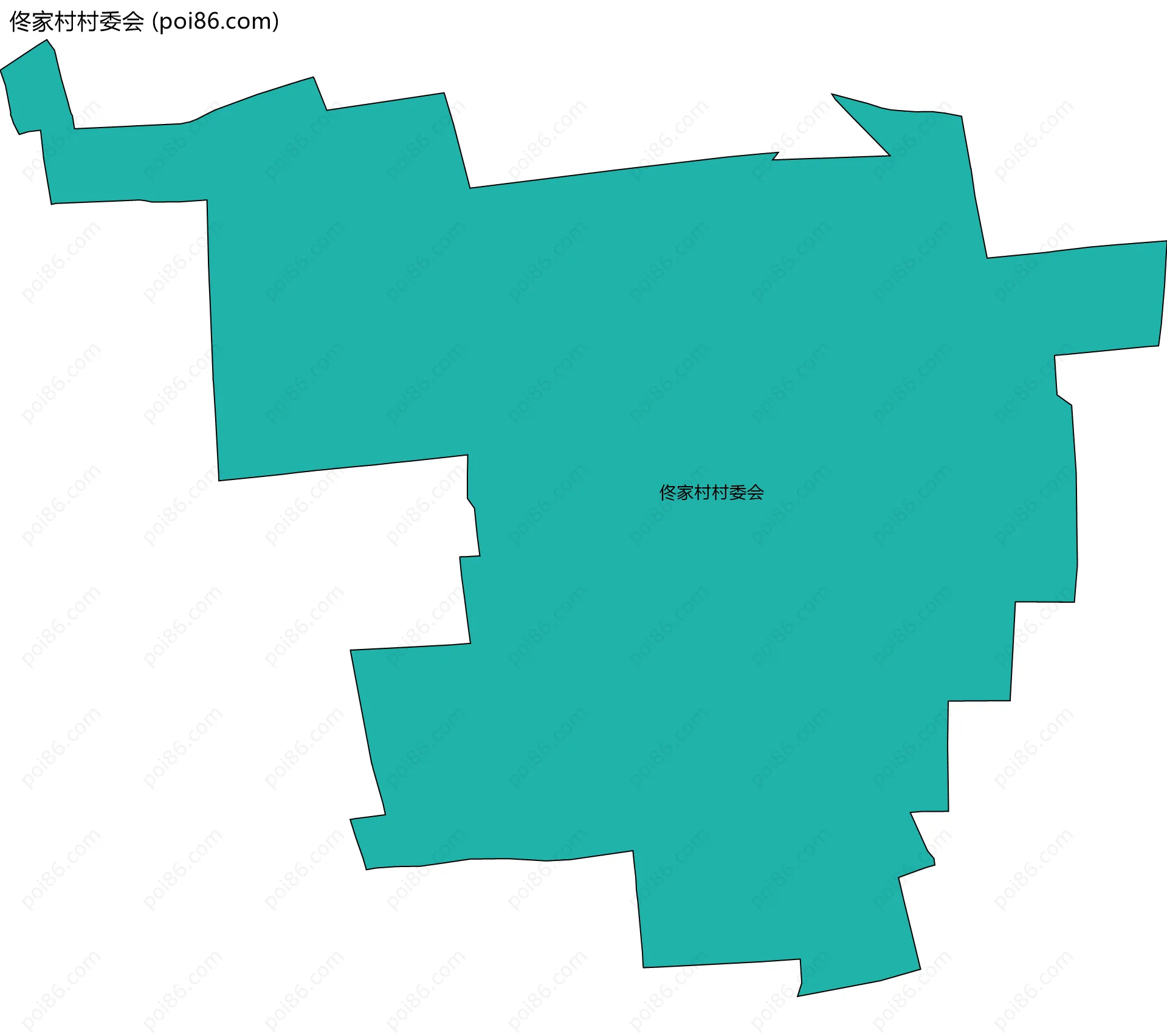佟家村村委会边界地图