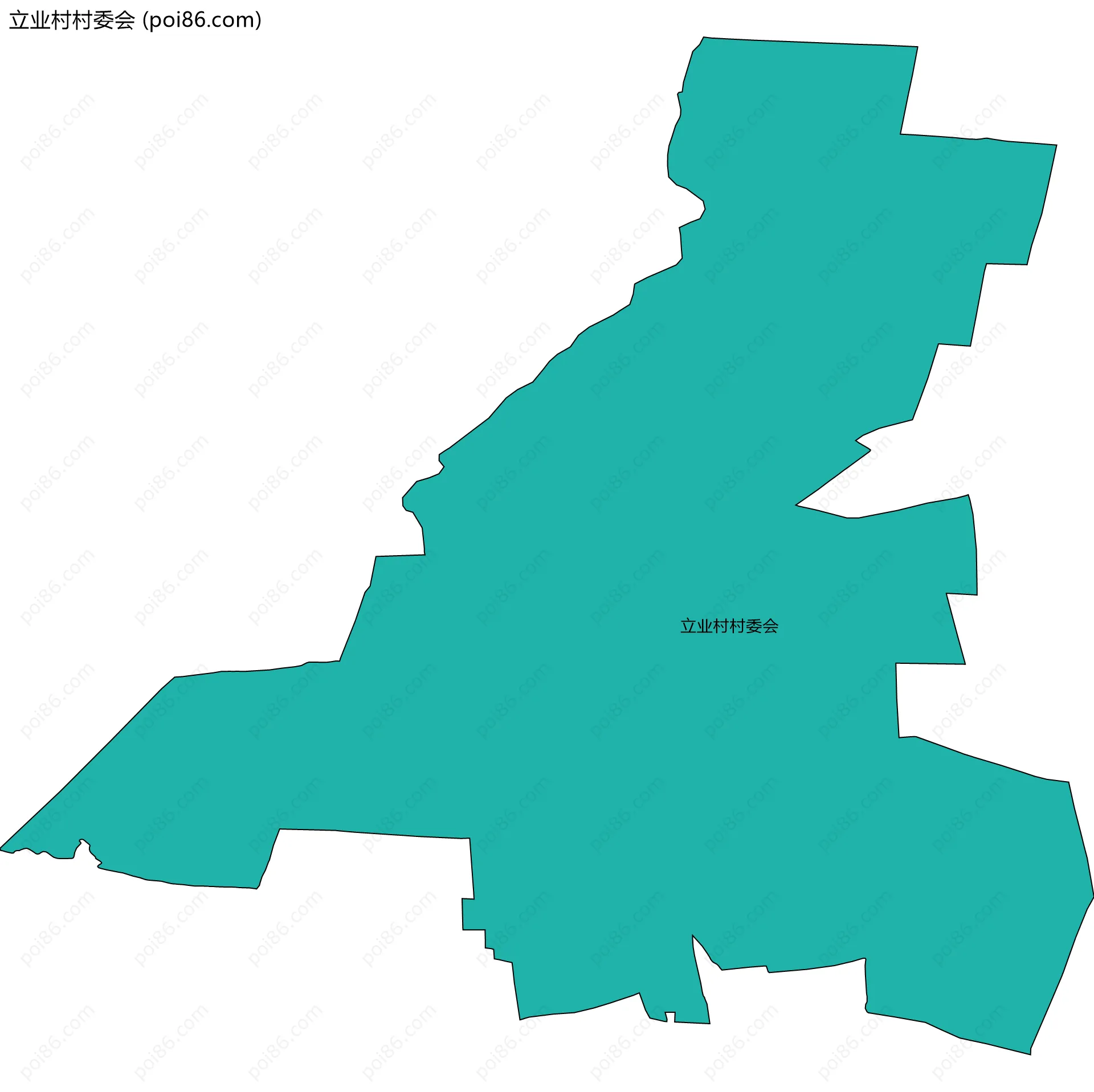 立业村村委会边界地图
