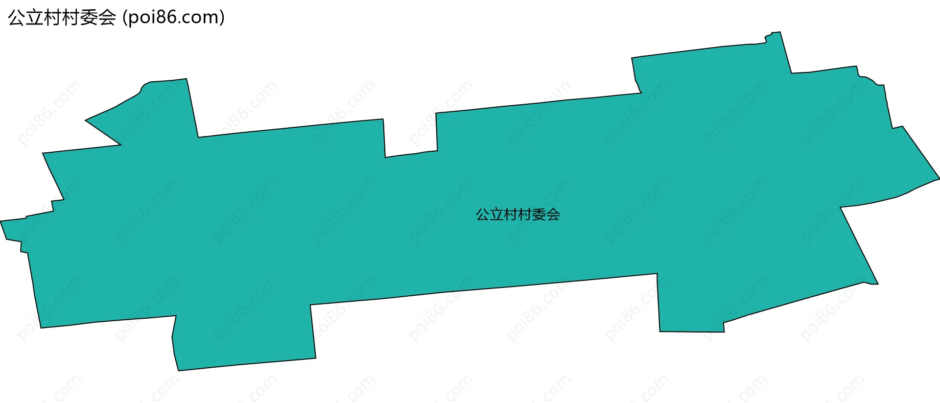 公立村村委会边界地图