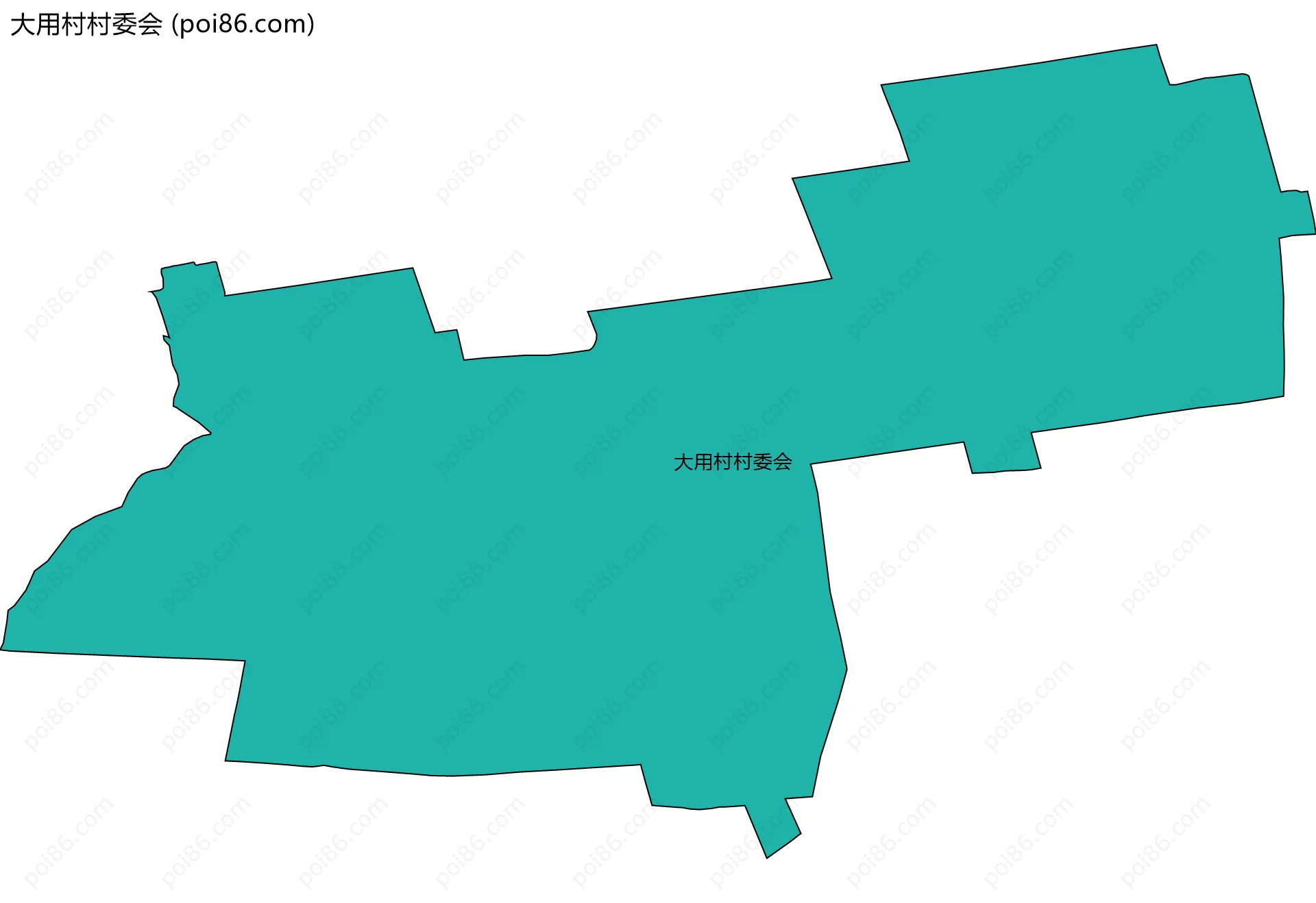 大用村村委会边界地图