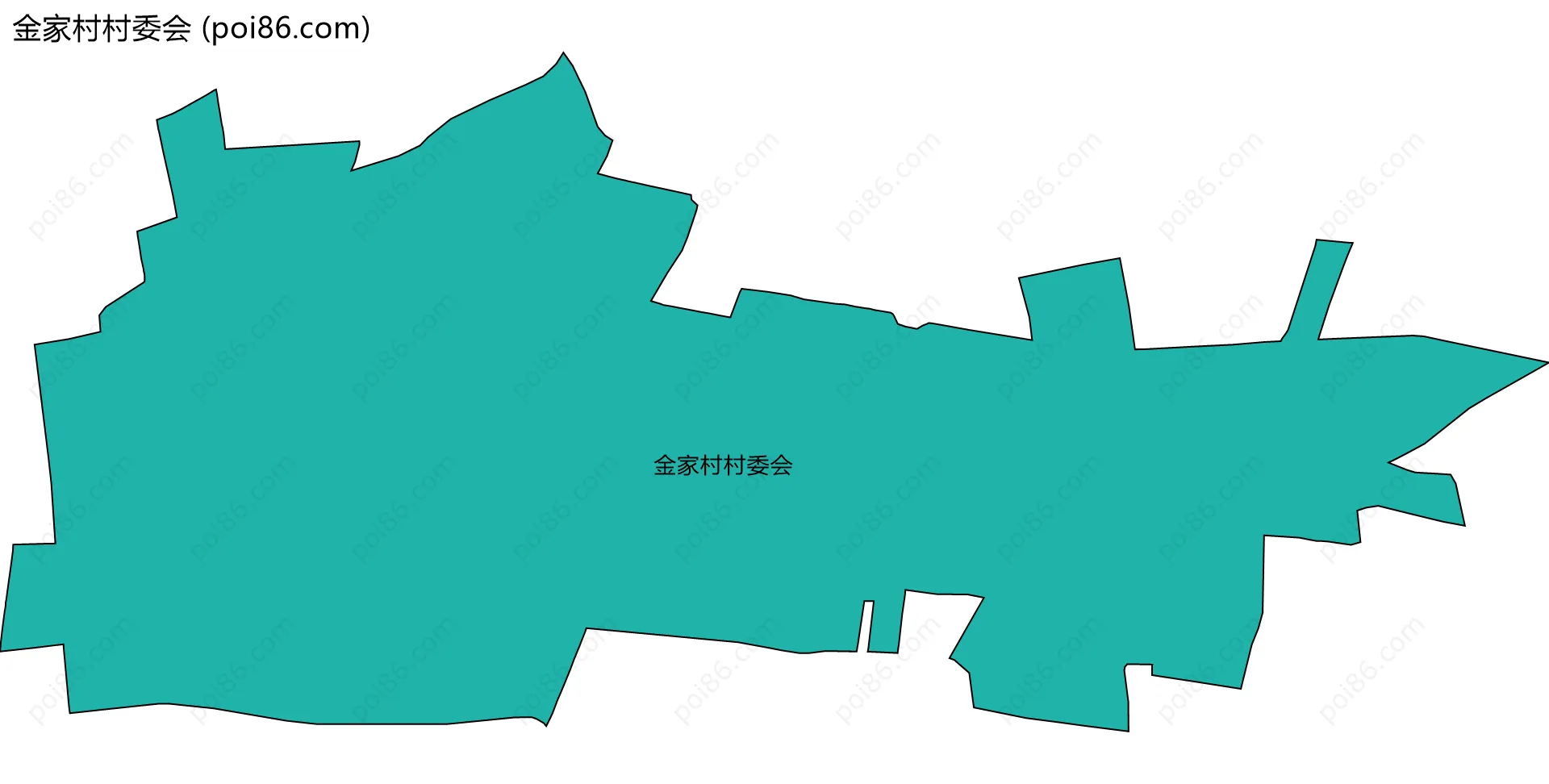 金家村村委会边界地图