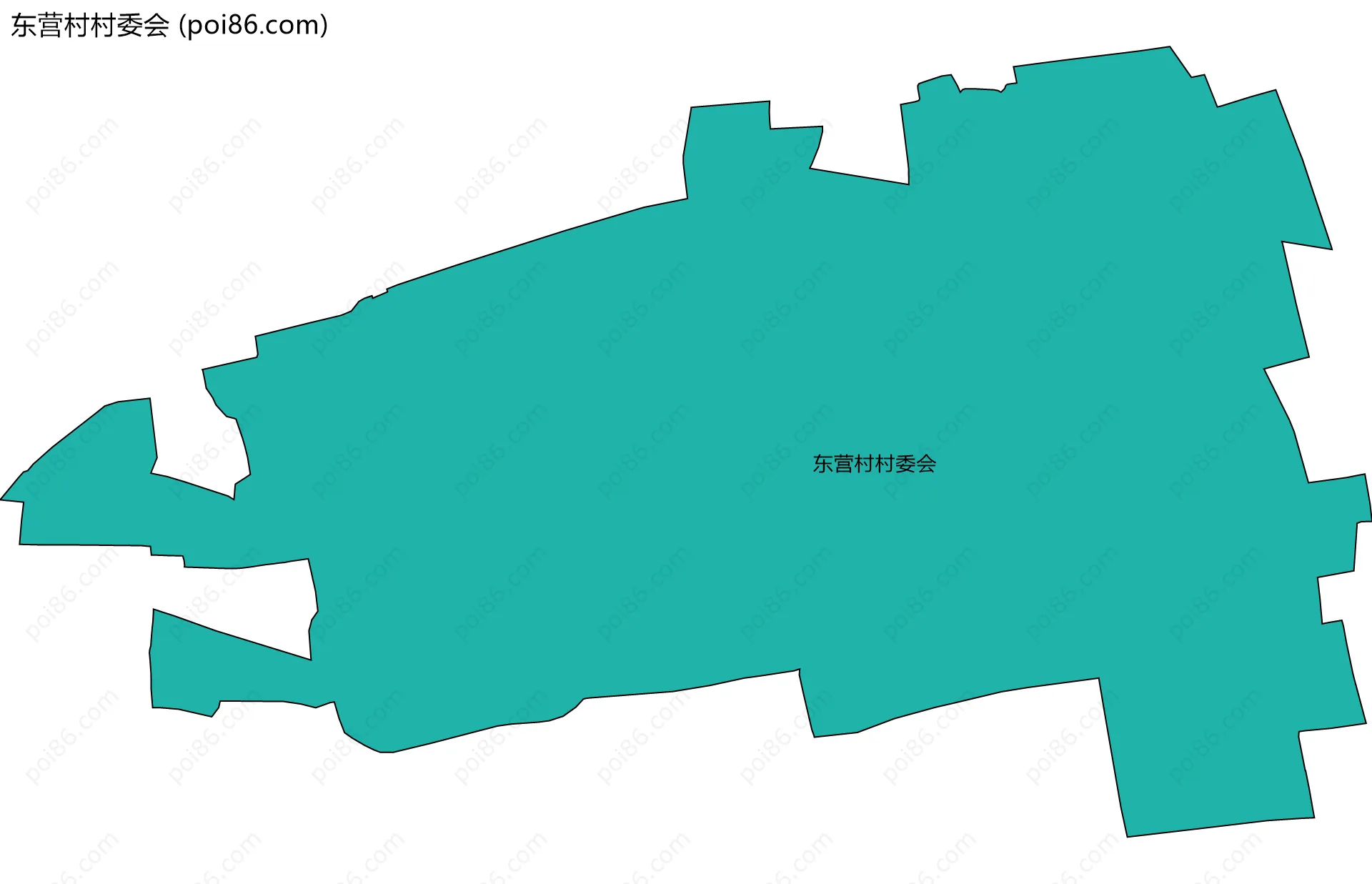 东营村村委会边界地图