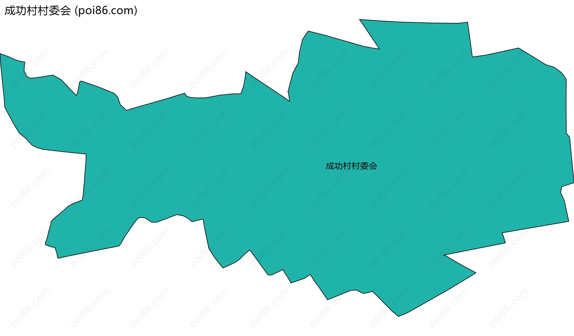 成功村村委会边界地图