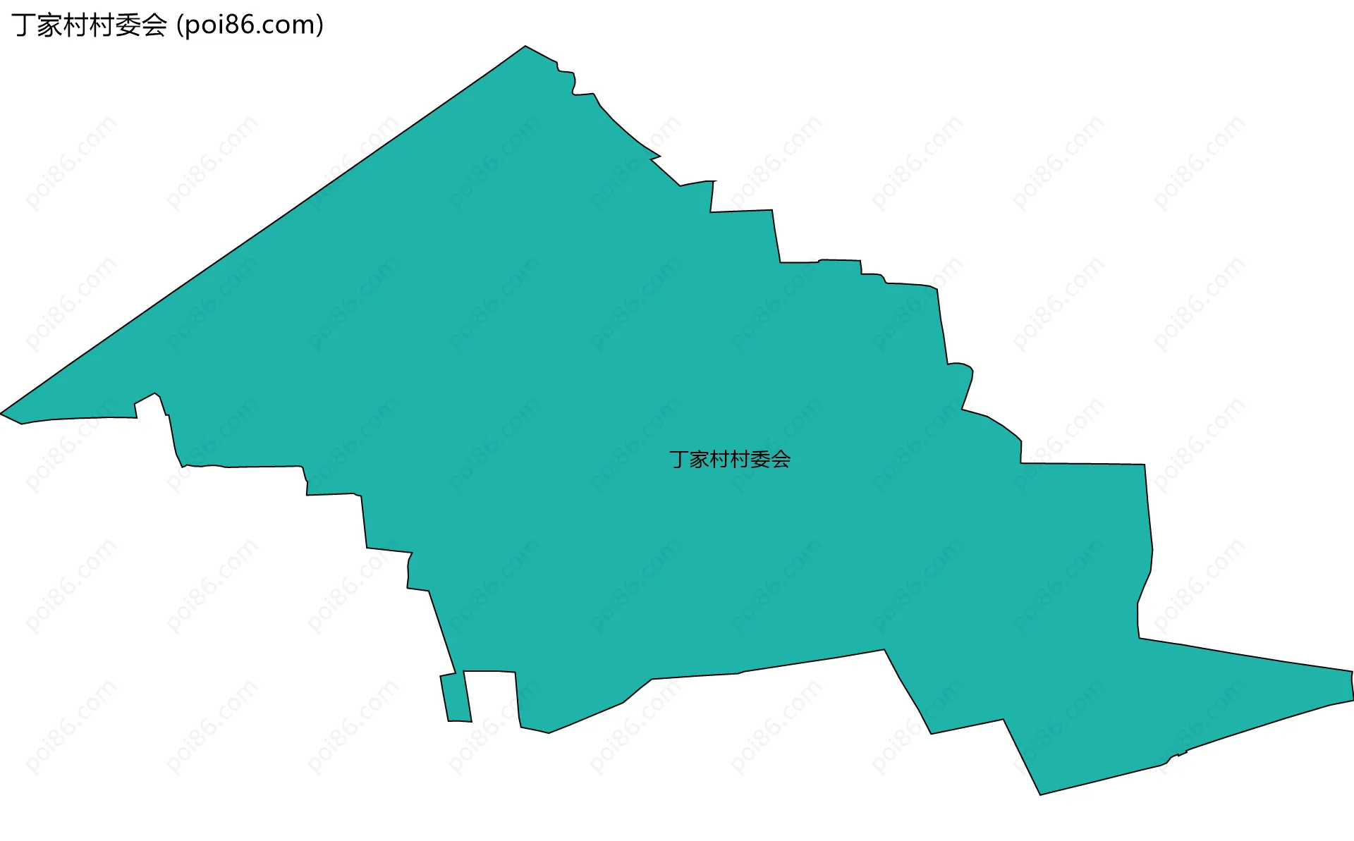 丁家村村委会边界地图