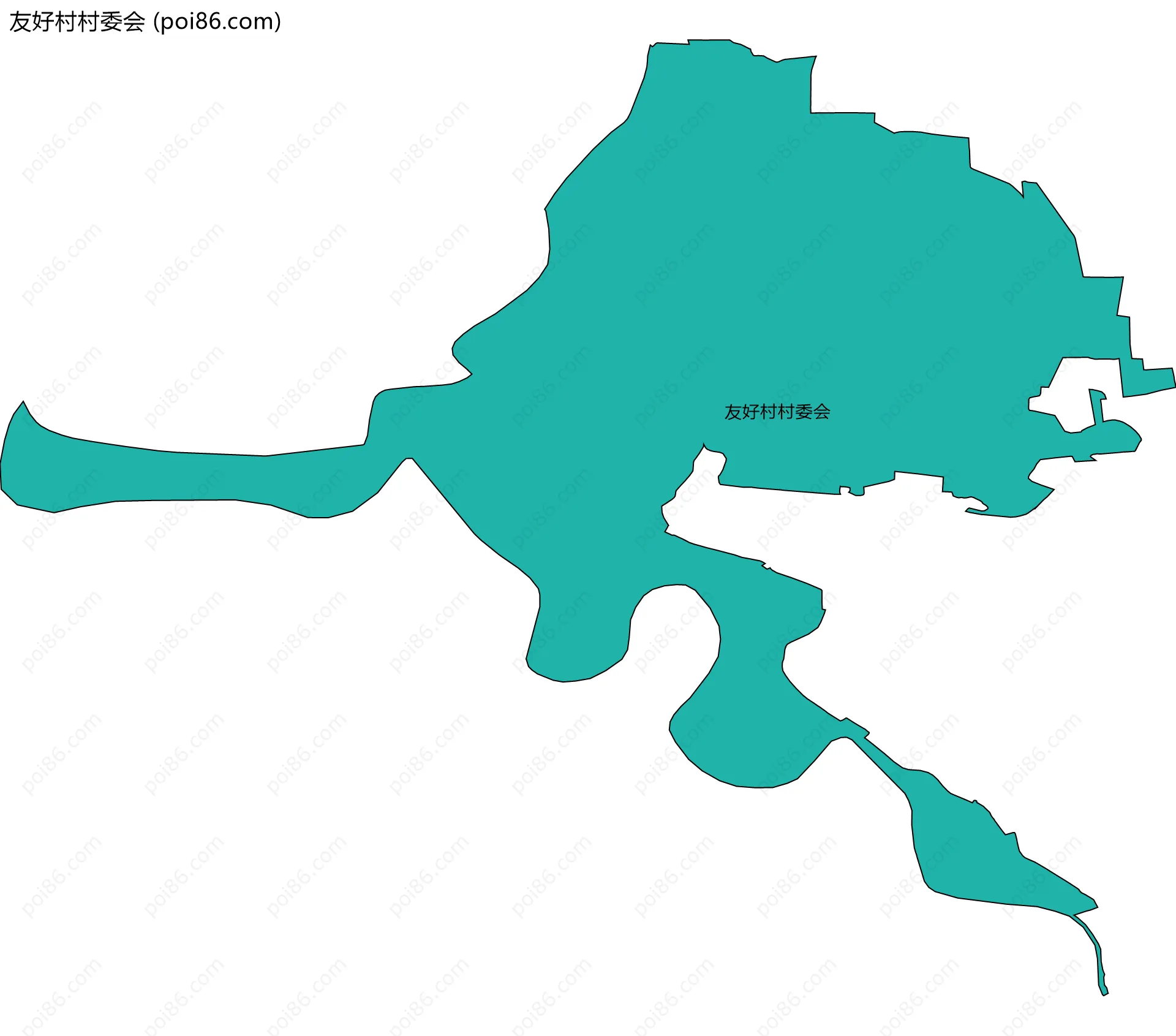友好村村委会边界地图
