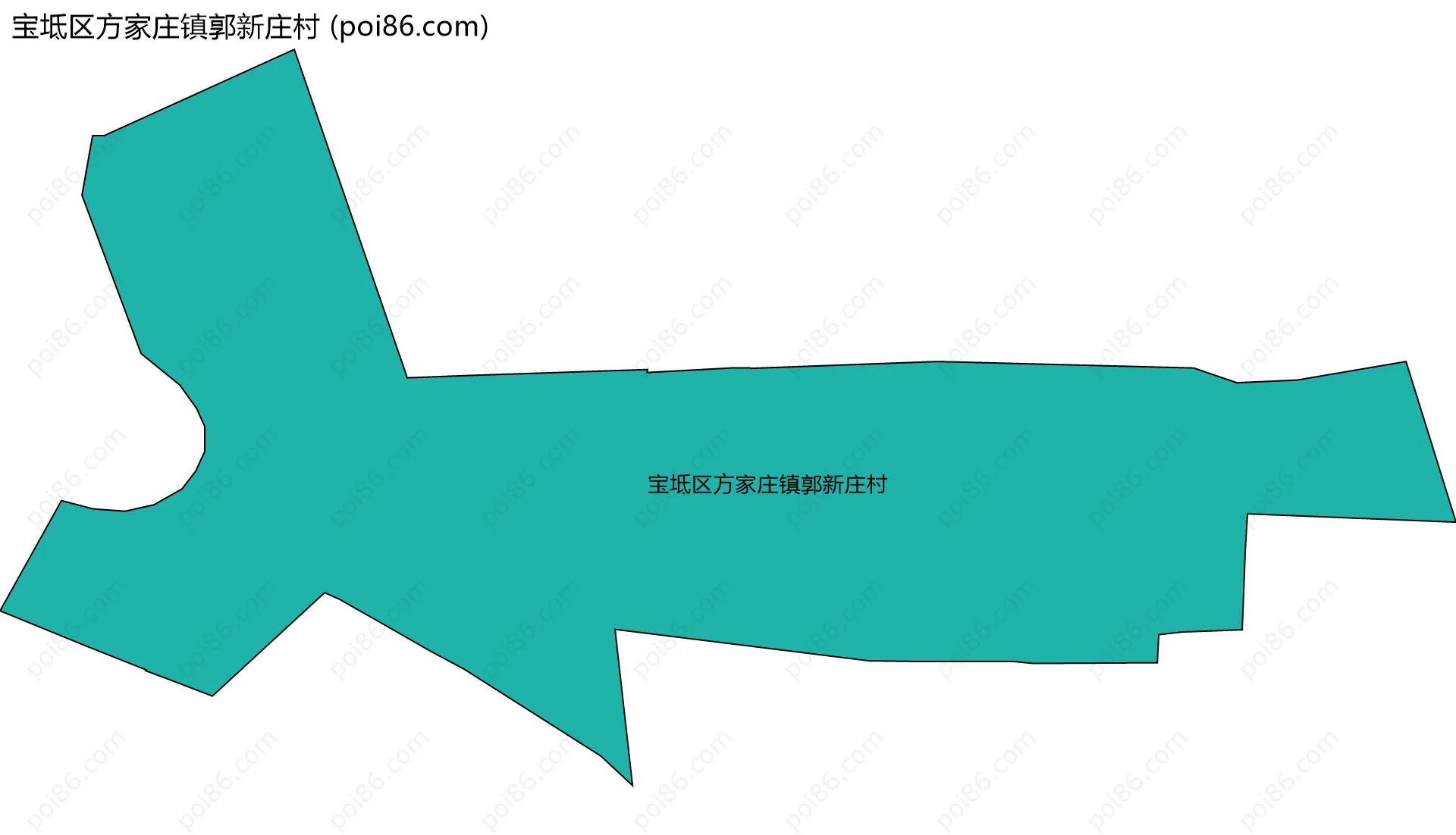 宝坻区方家庄镇郭新庄村边界地图