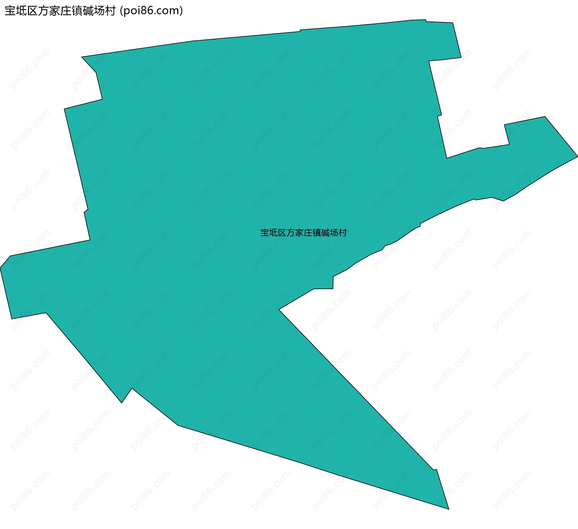 宝坻区方家庄镇碱场村边界地图