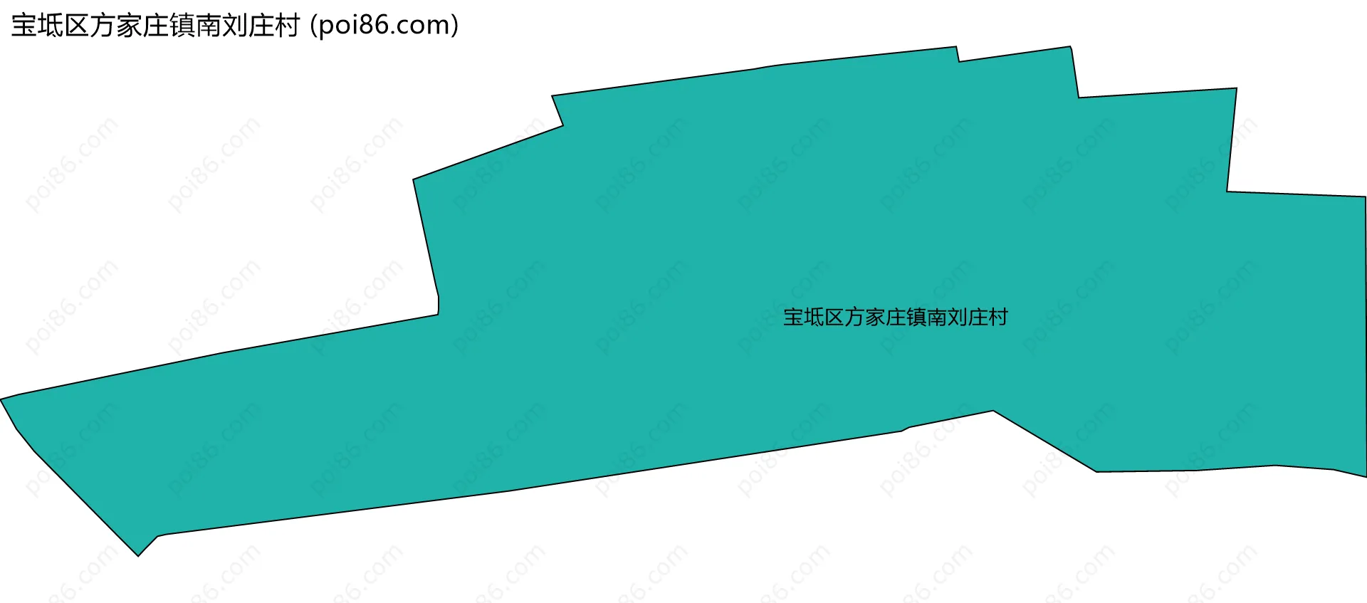 宝坻区方家庄镇南刘庄村边界地图
