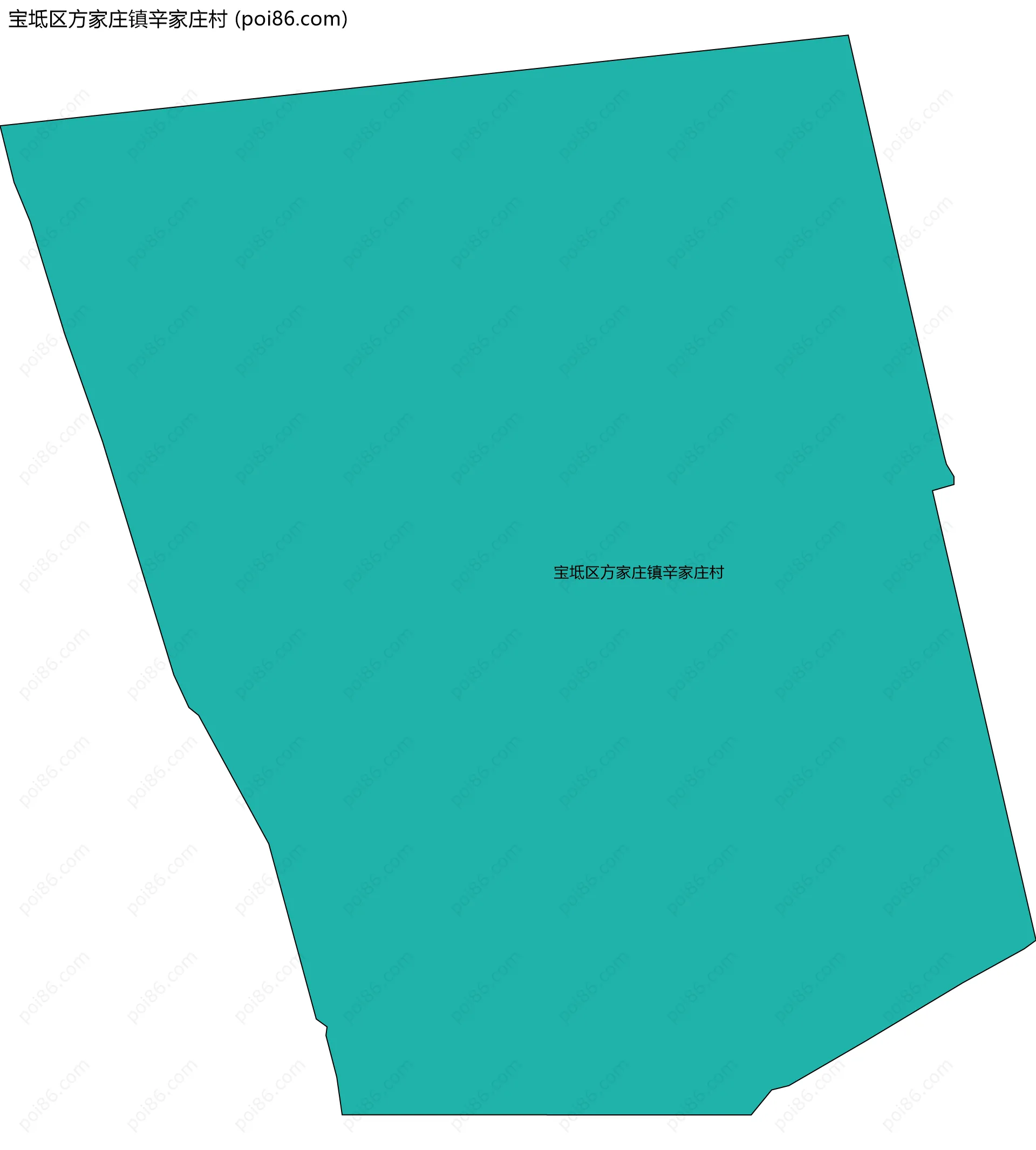 宝坻区方家庄镇辛家庄村边界地图