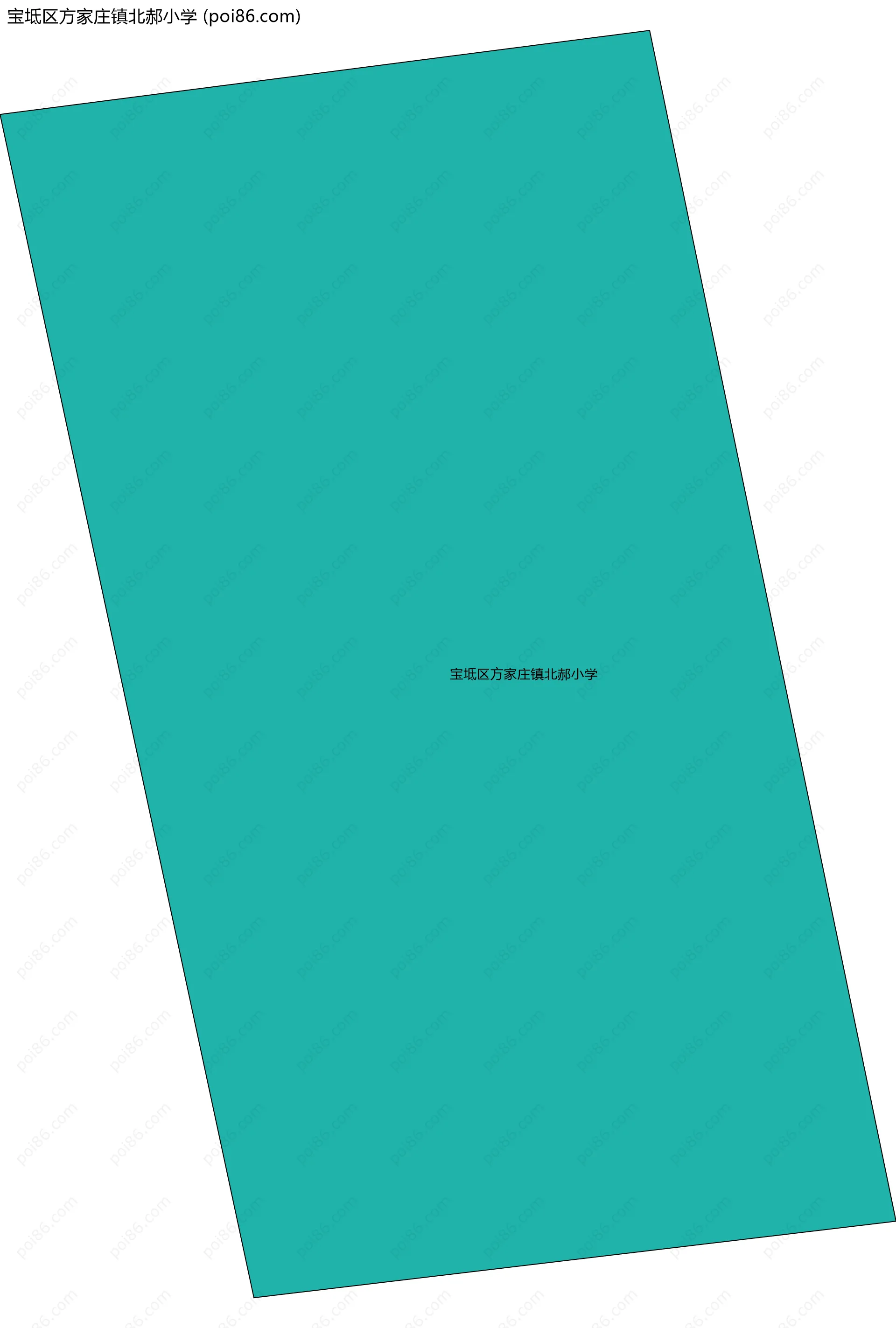 宝坻区方家庄镇北郝小学边界地图