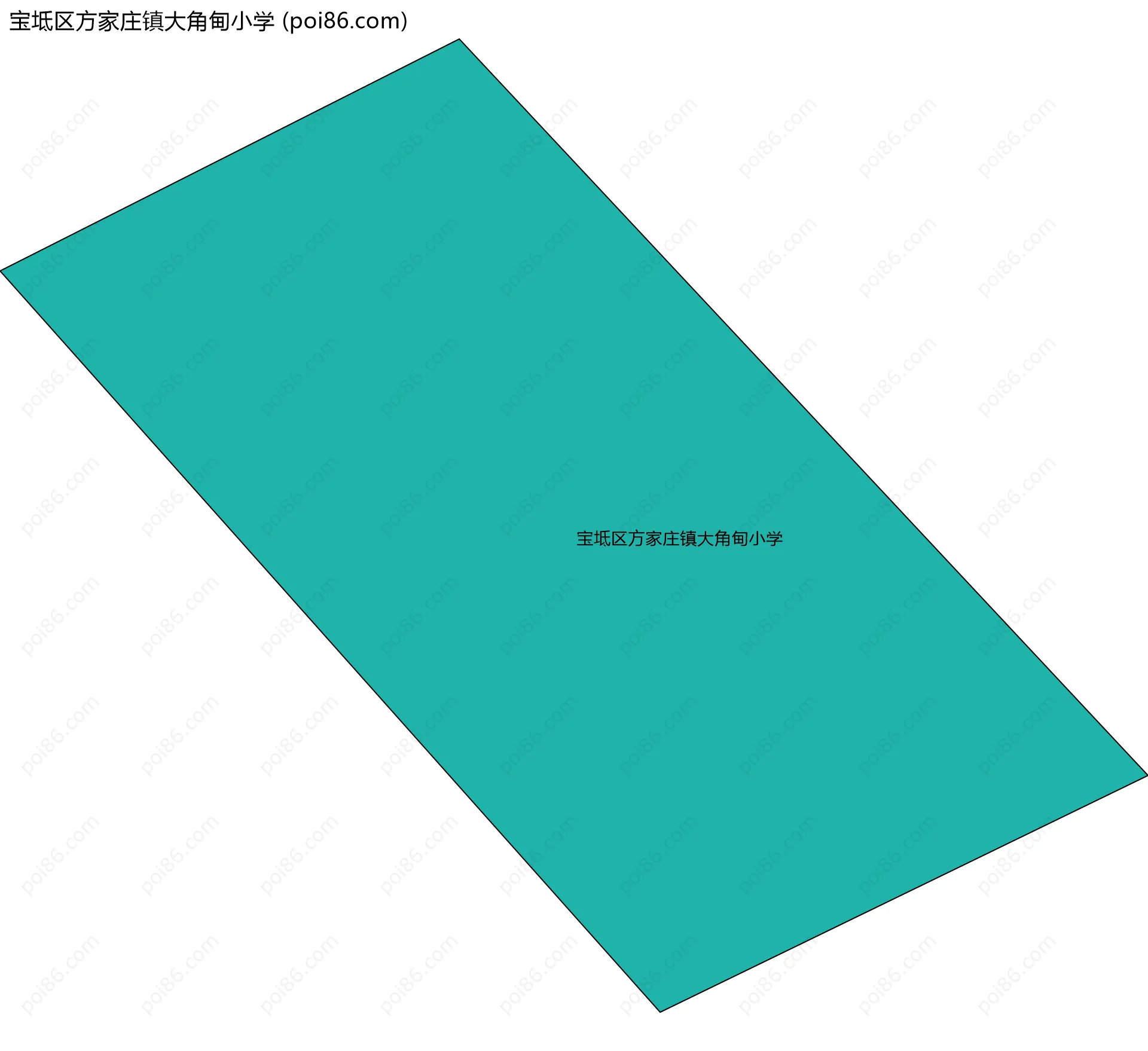 宝坻区方家庄镇大角甸小学边界地图