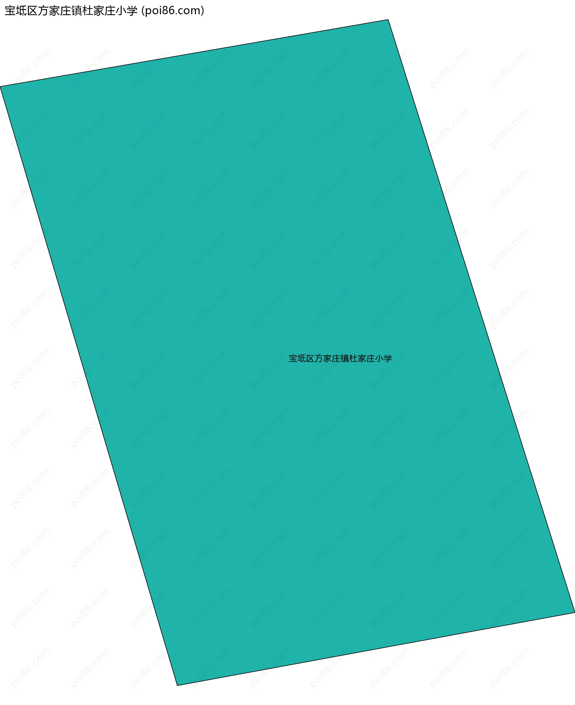 宝坻区方家庄镇杜家庄小学边界地图