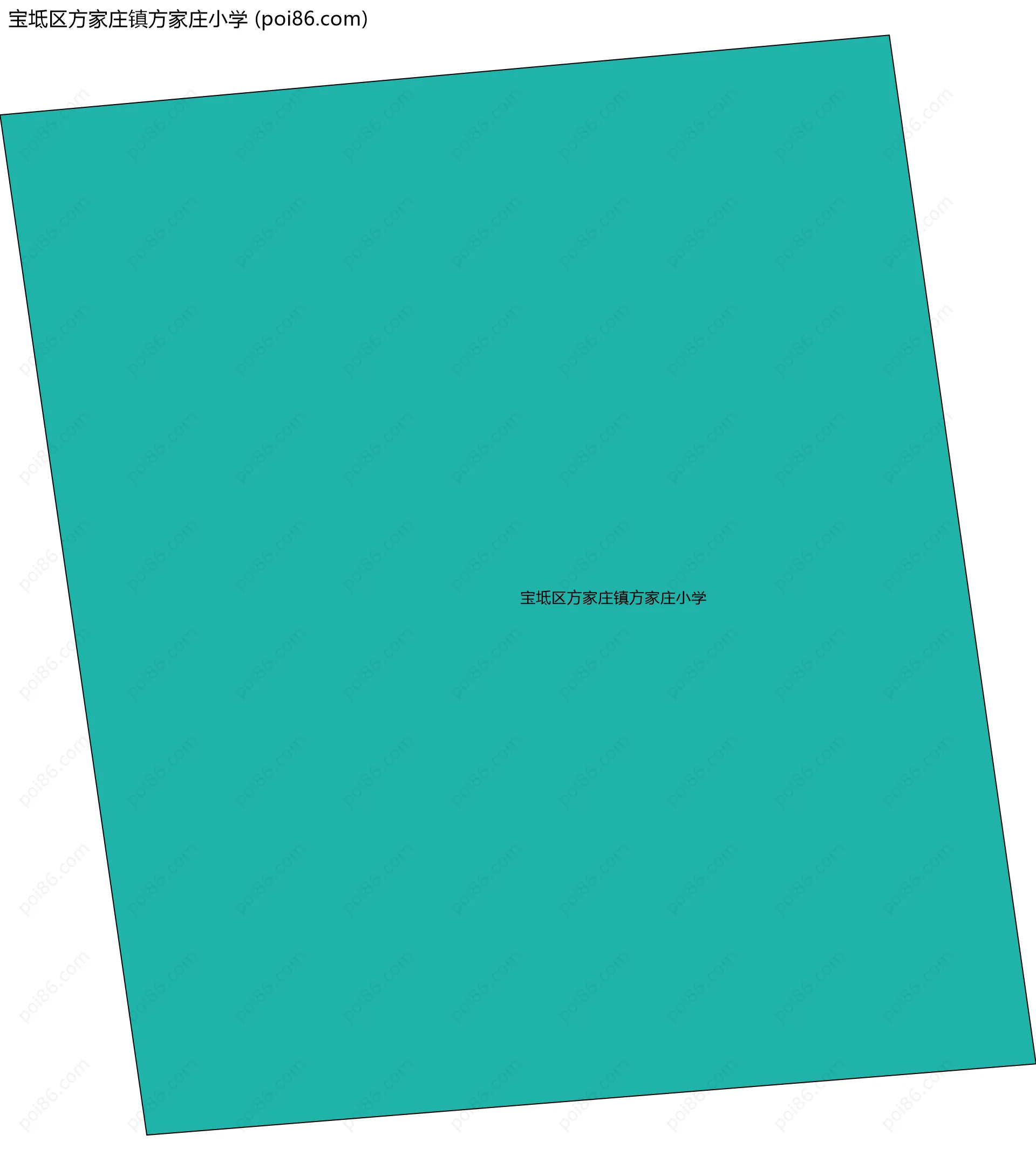 宝坻区方家庄镇方家庄小学边界地图