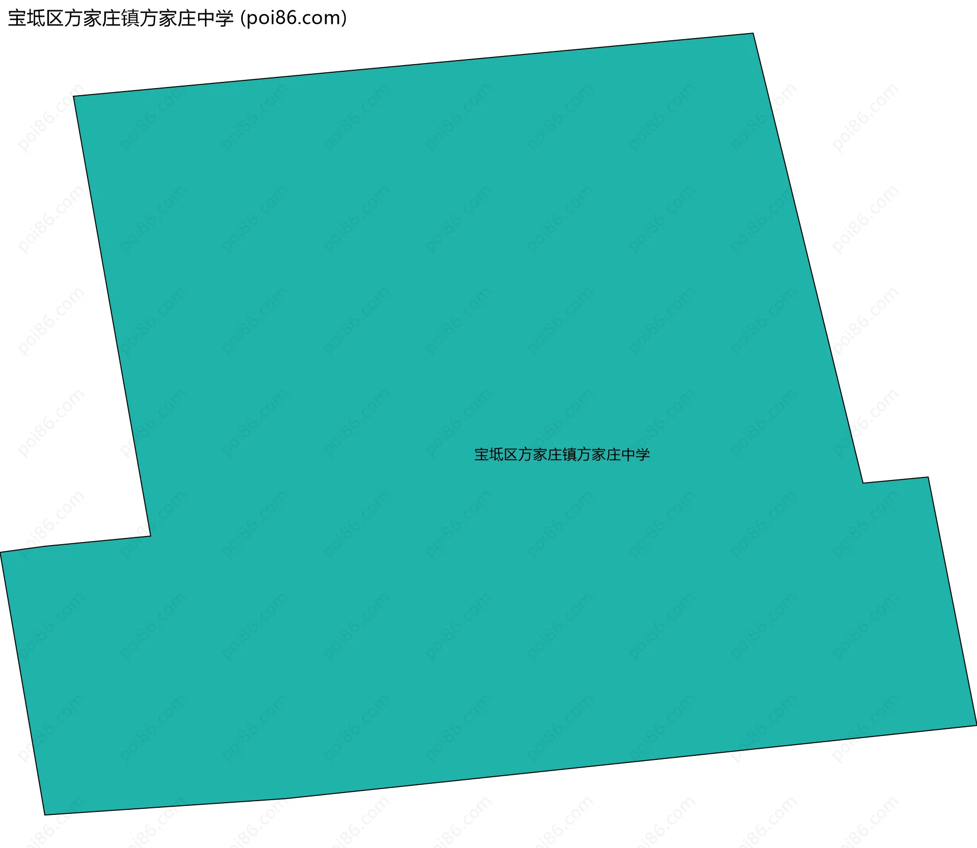 宝坻区方家庄镇方家庄中学边界地图