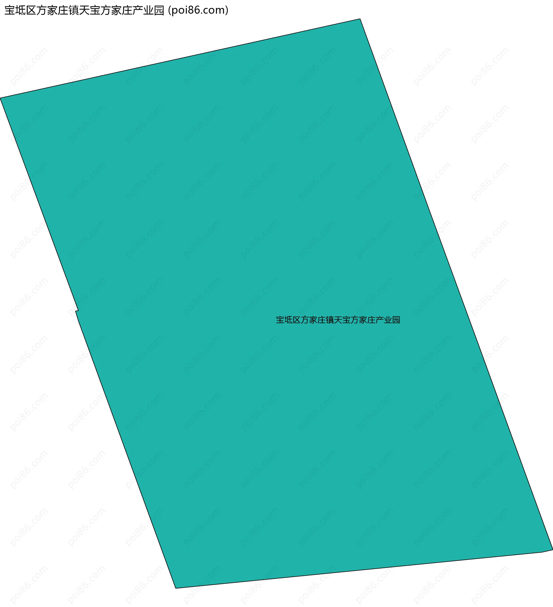 宝坻区方家庄镇天宝方家庄产业园边界地图