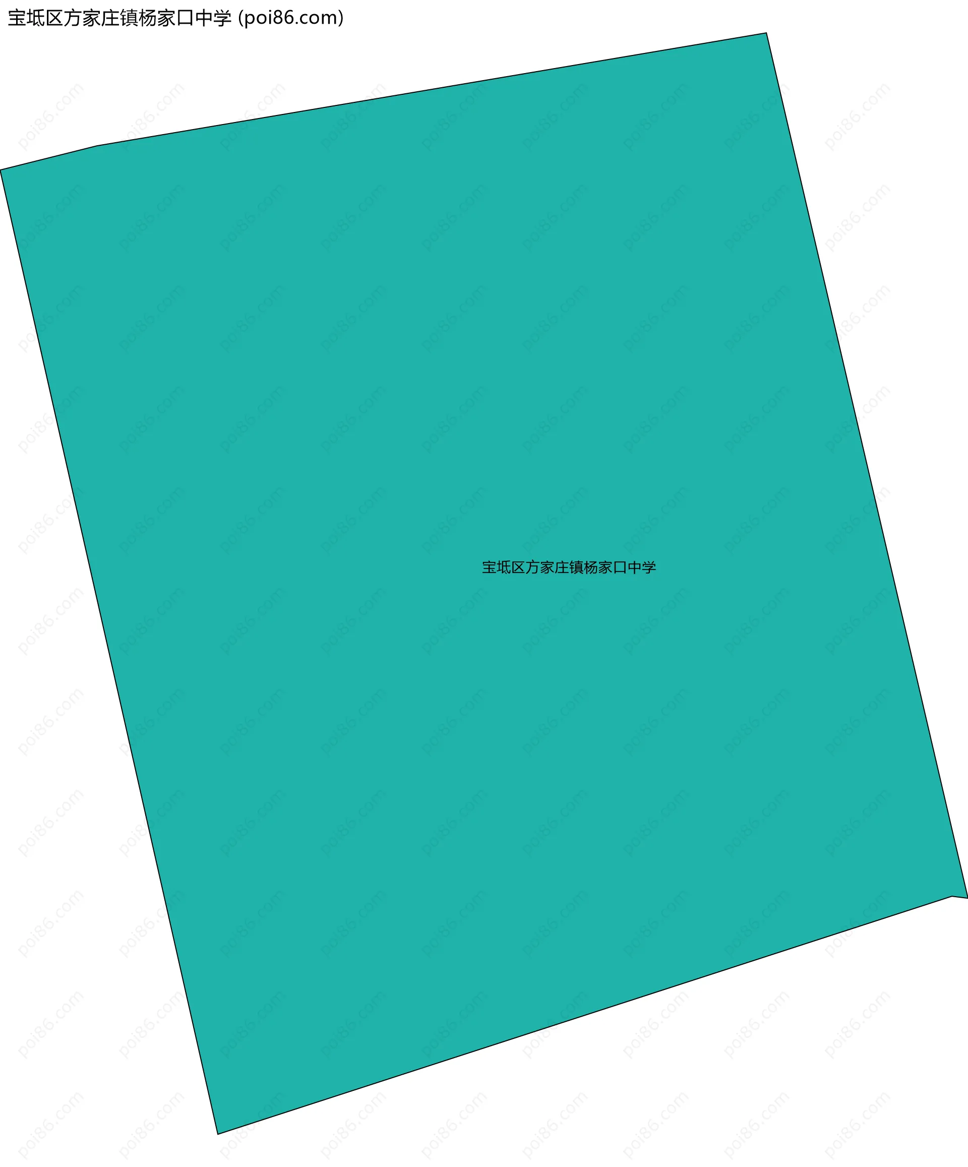 宝坻区方家庄镇杨家口中学边界地图