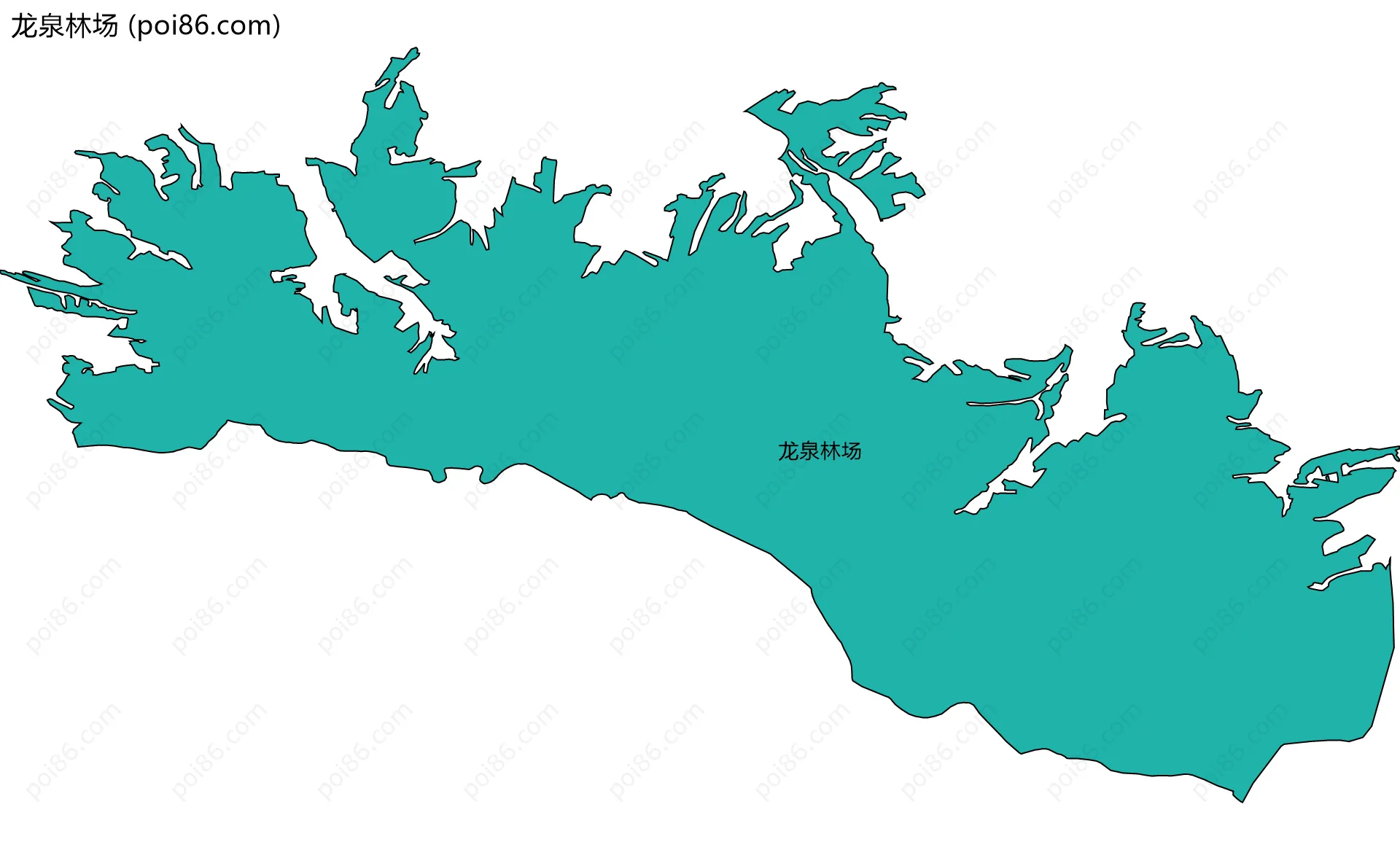 龙泉林场边界地图