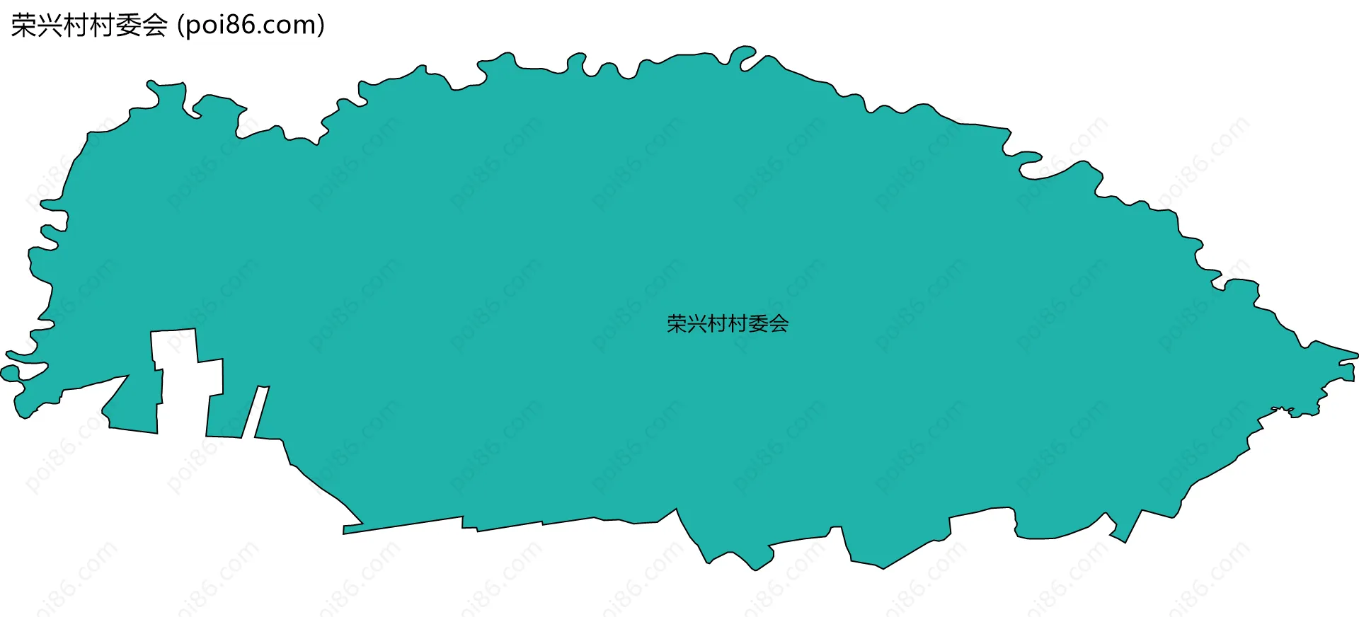 荣兴村村委会边界地图