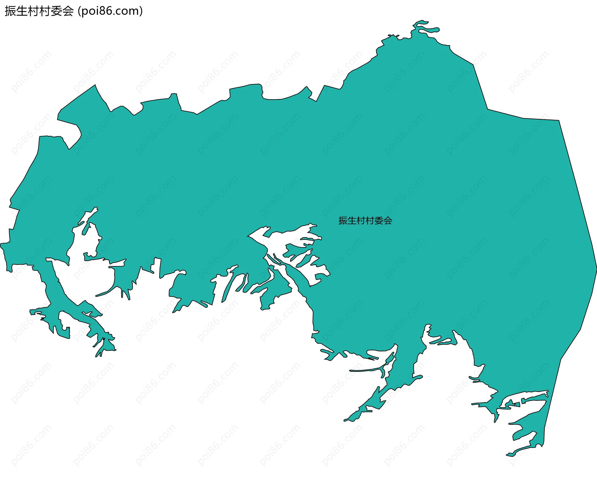 振生村村委会边界地图