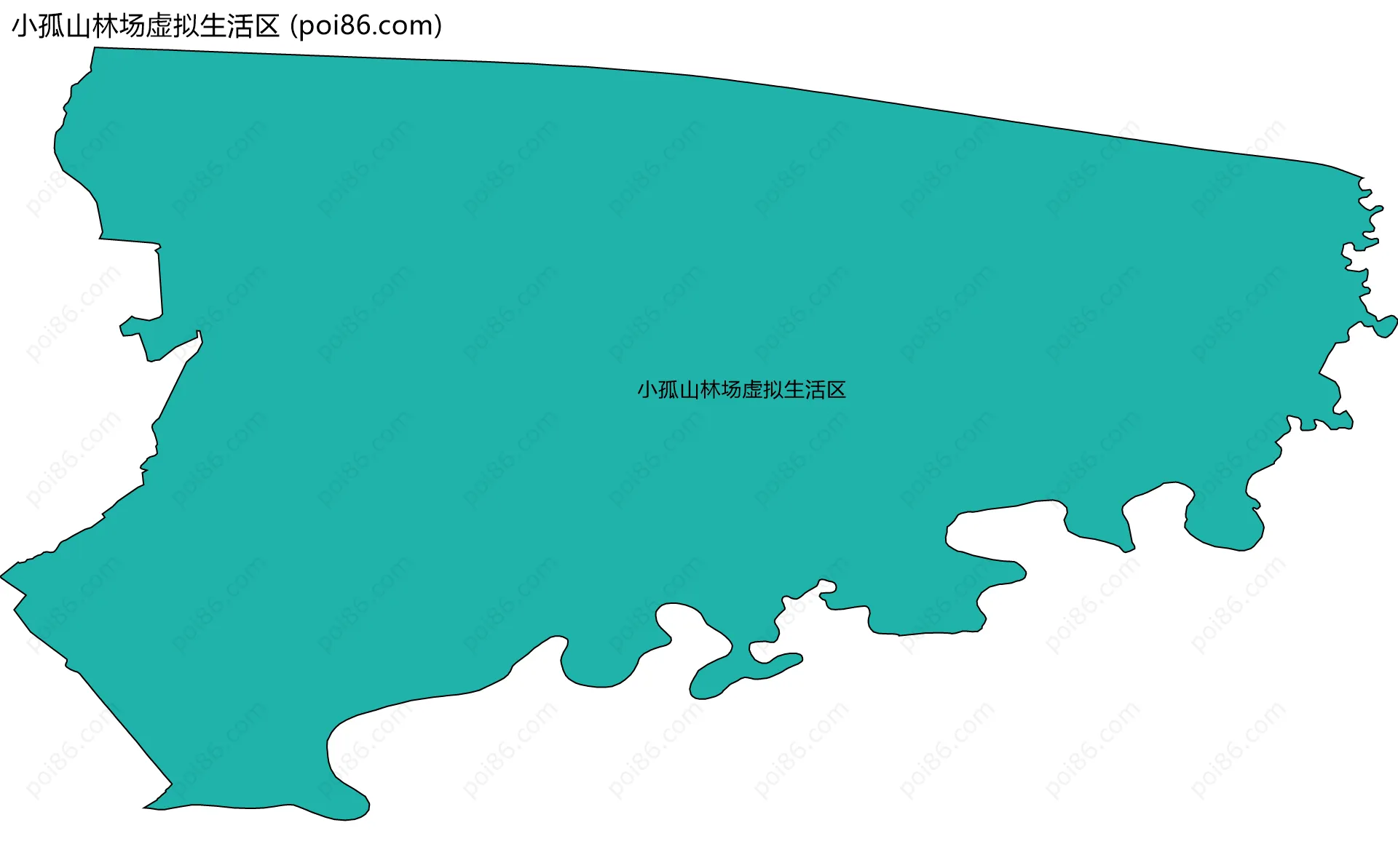 小孤山林场虚拟生活区边界地图