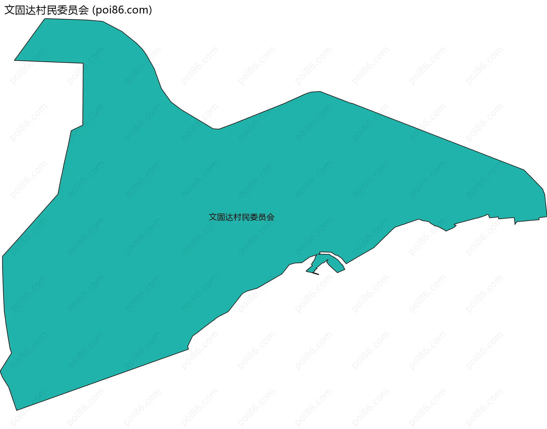文固达村民委员会边界地图