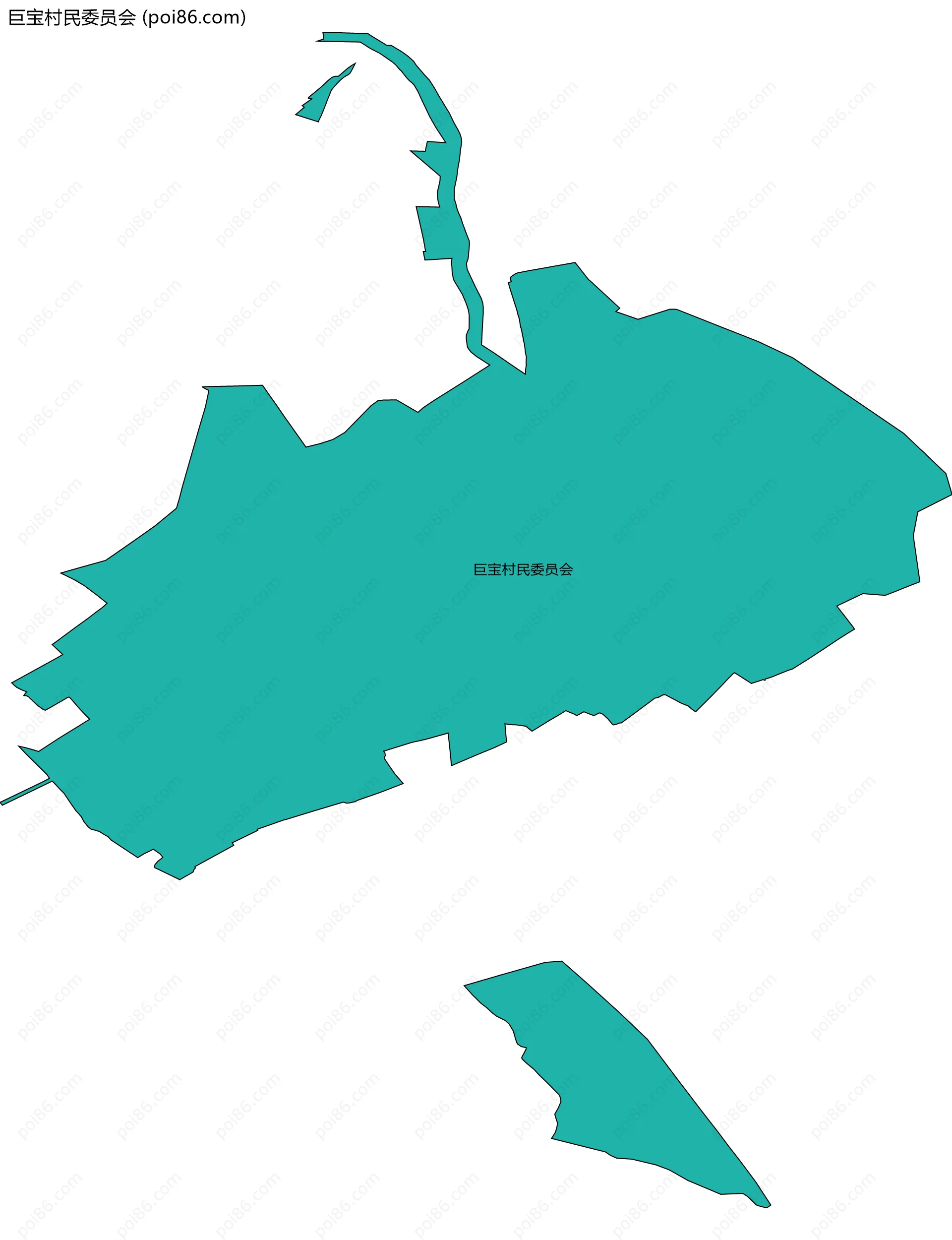 巨宝村民委员会边界地图