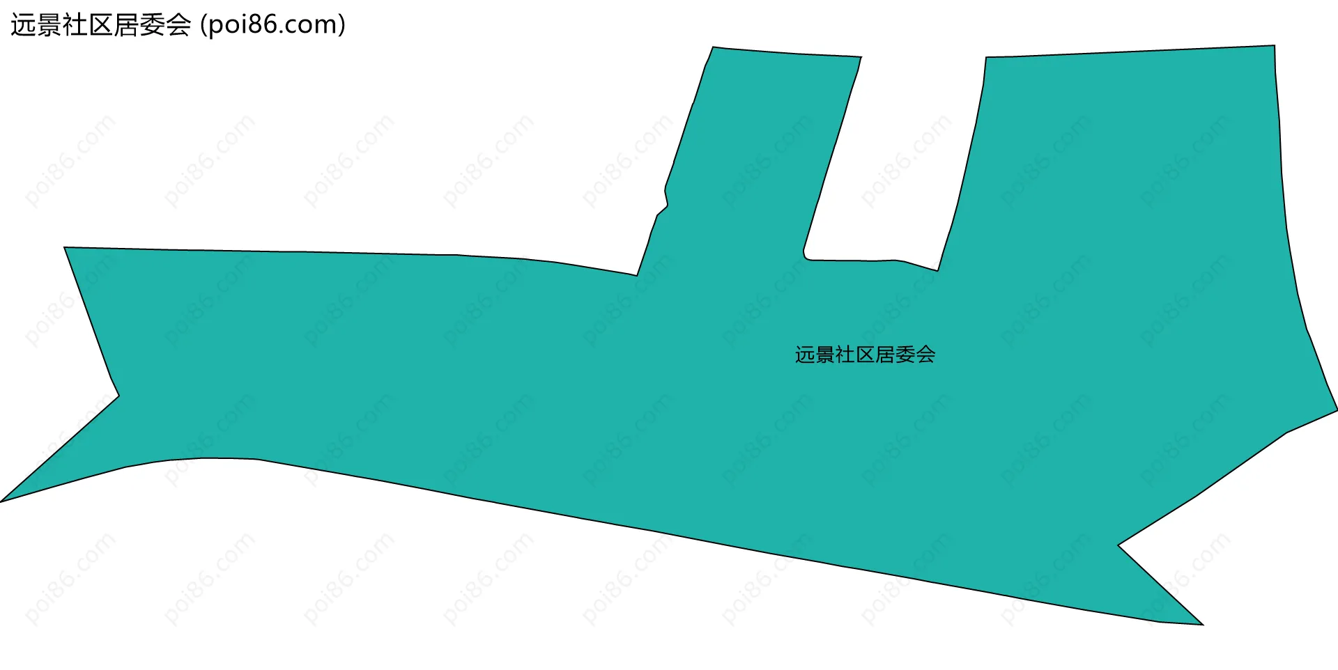 远景社区居委会边界地图