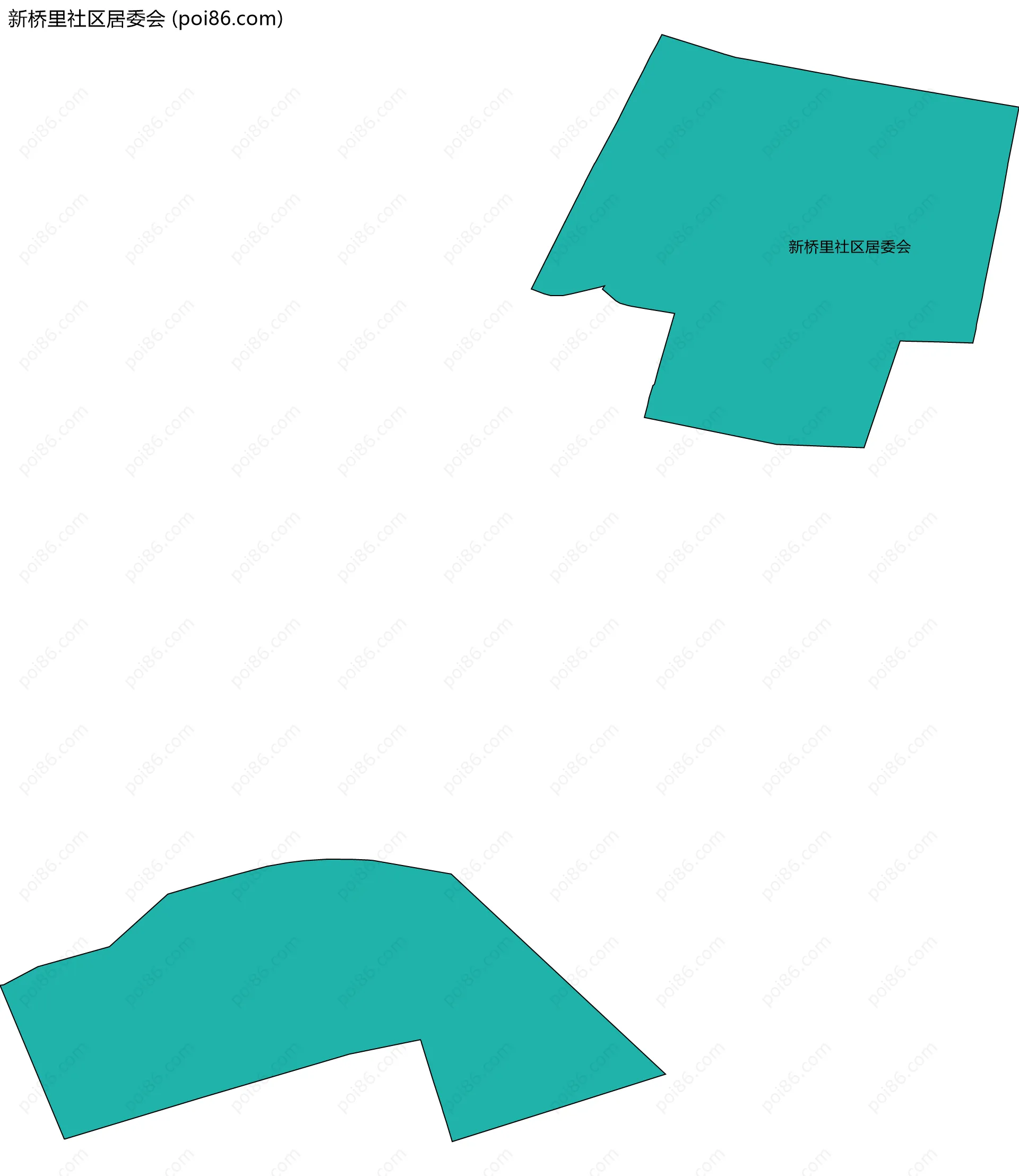 新桥里社区居委会边界地图