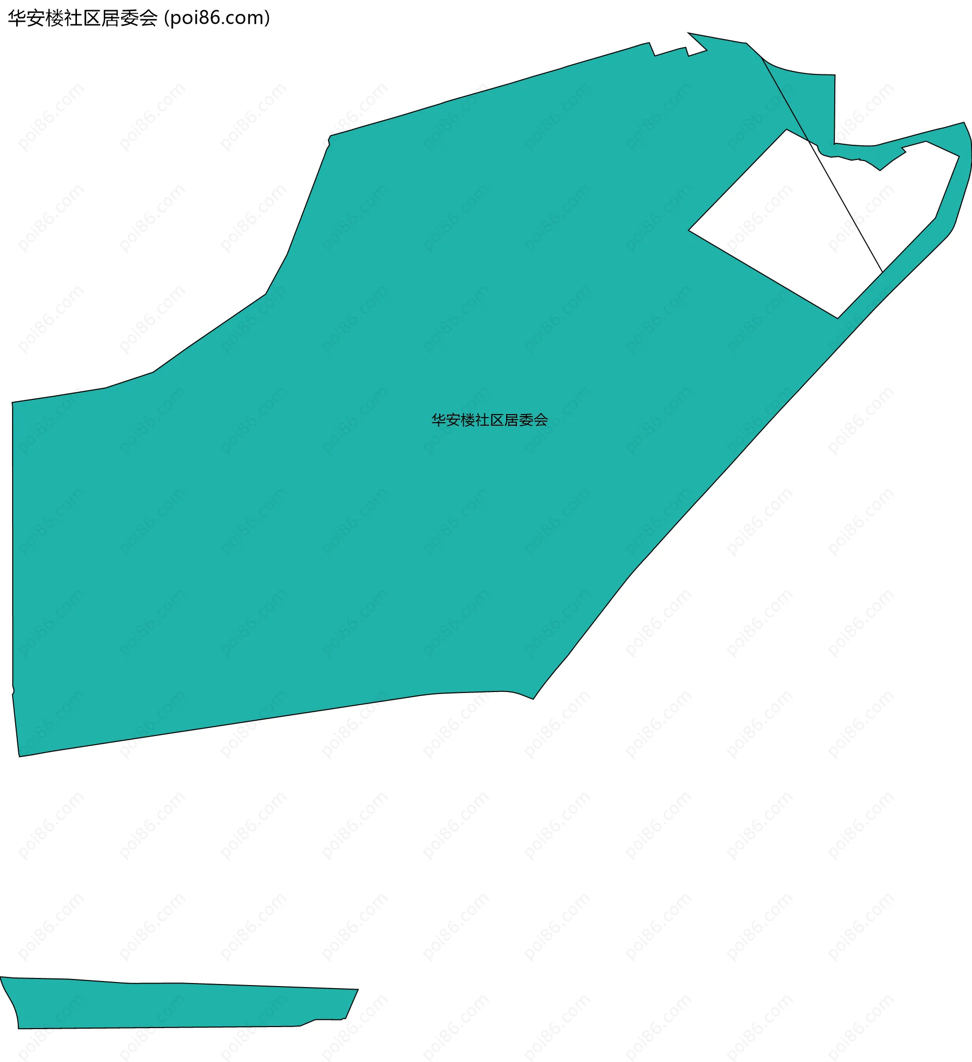 华安楼社区居委会边界地图