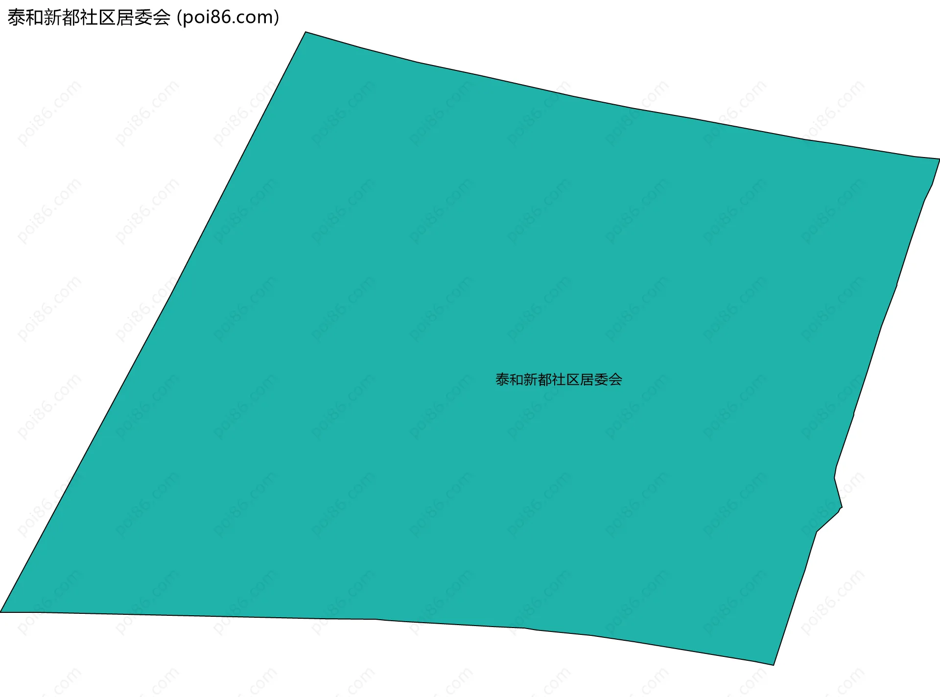 泰和新都社区居委会边界地图