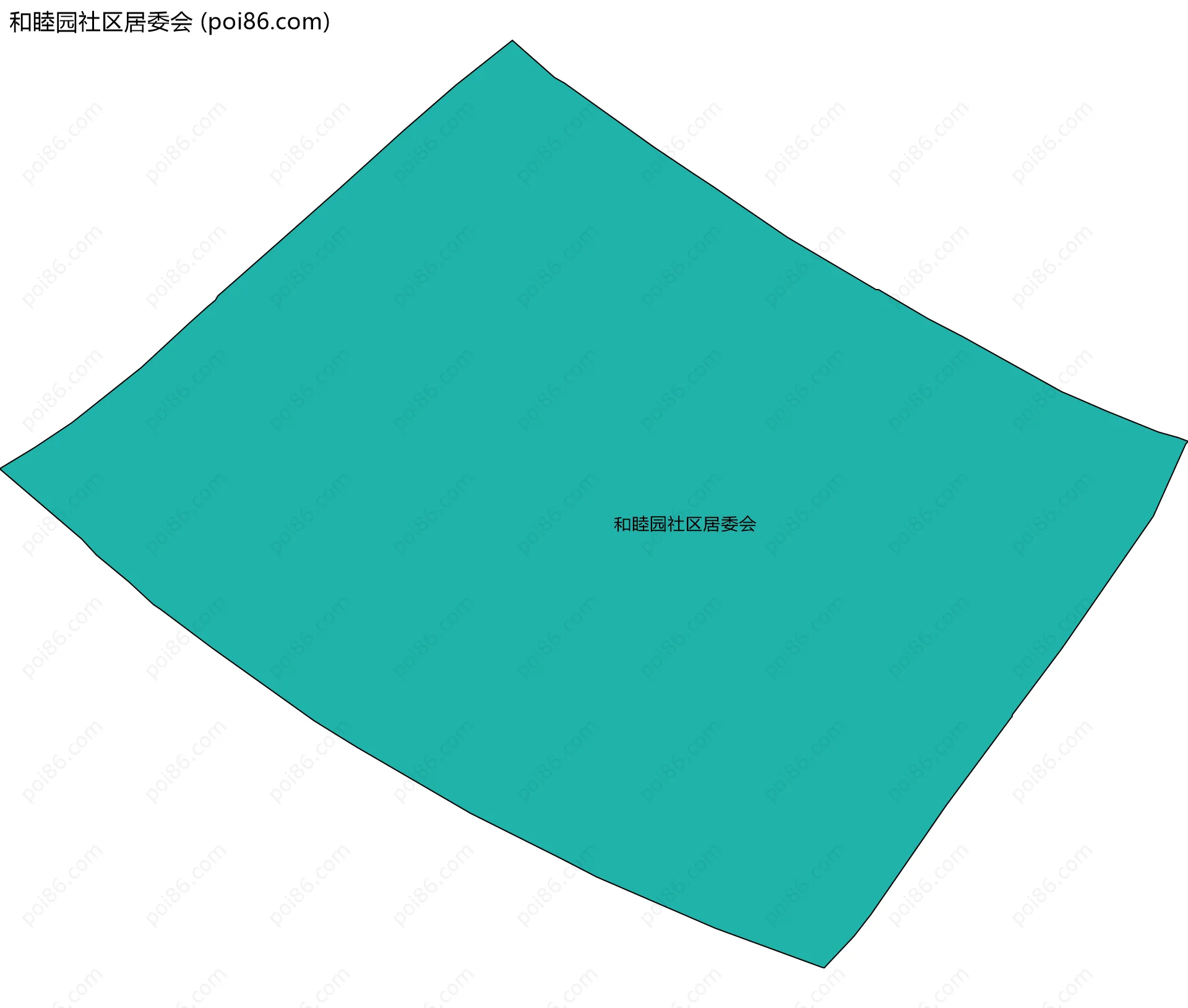 和睦园社区居委会边界地图