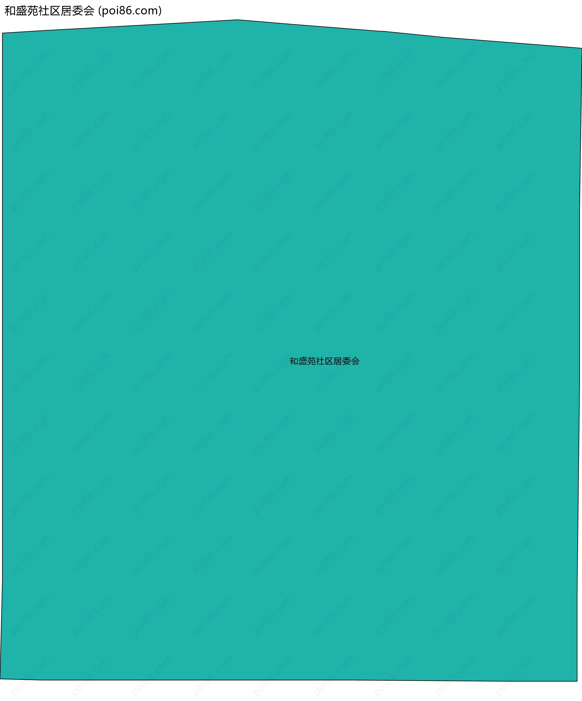 和盛苑社区居委会边界地图