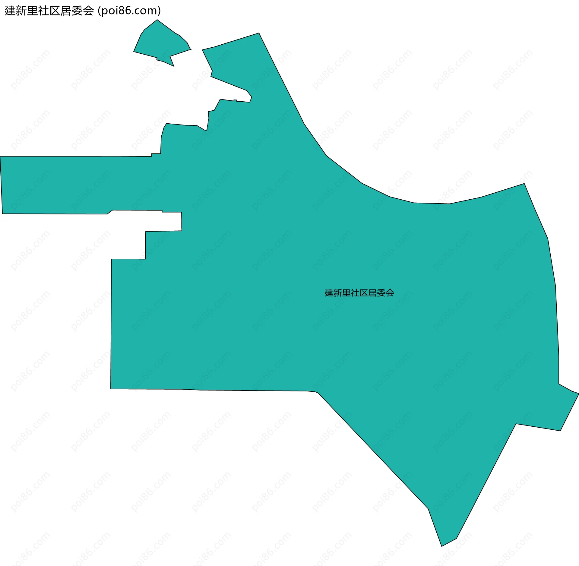 建新里社区居委会边界地图