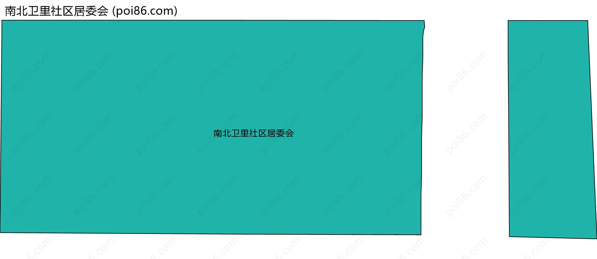 南北卫里社区居委会边界地图