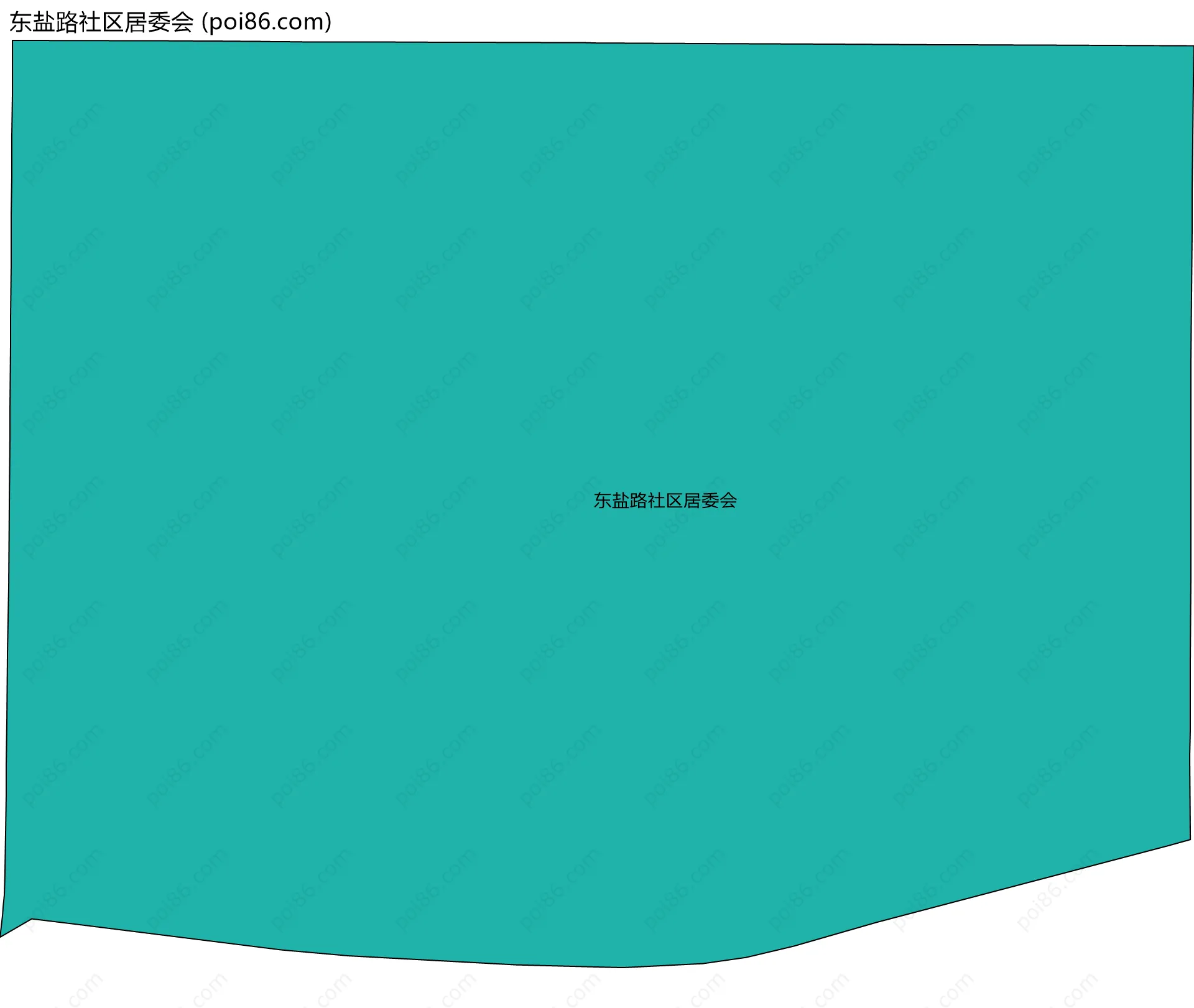 东盐路社区居委会边界地图