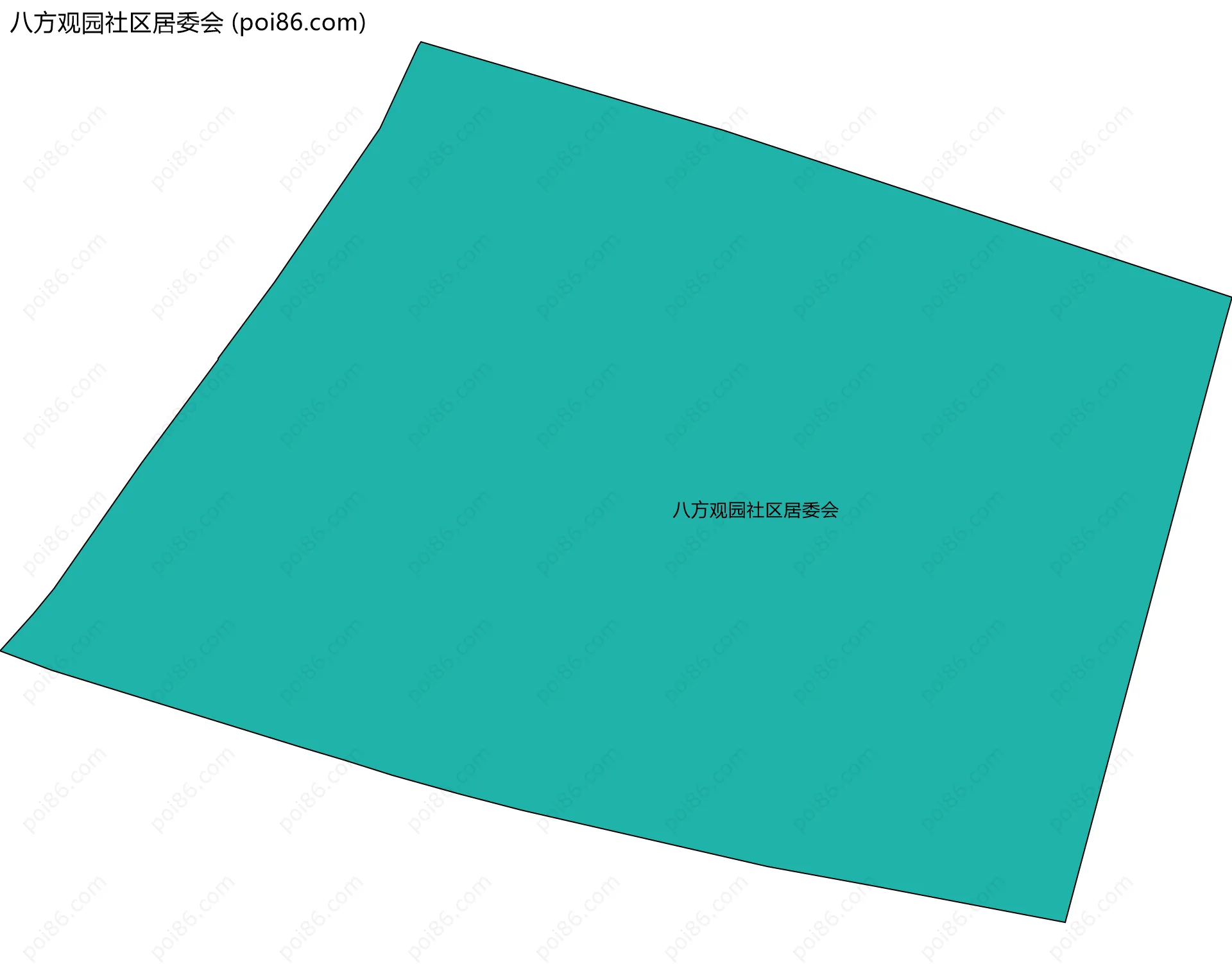 八方观园社区居委会边界地图