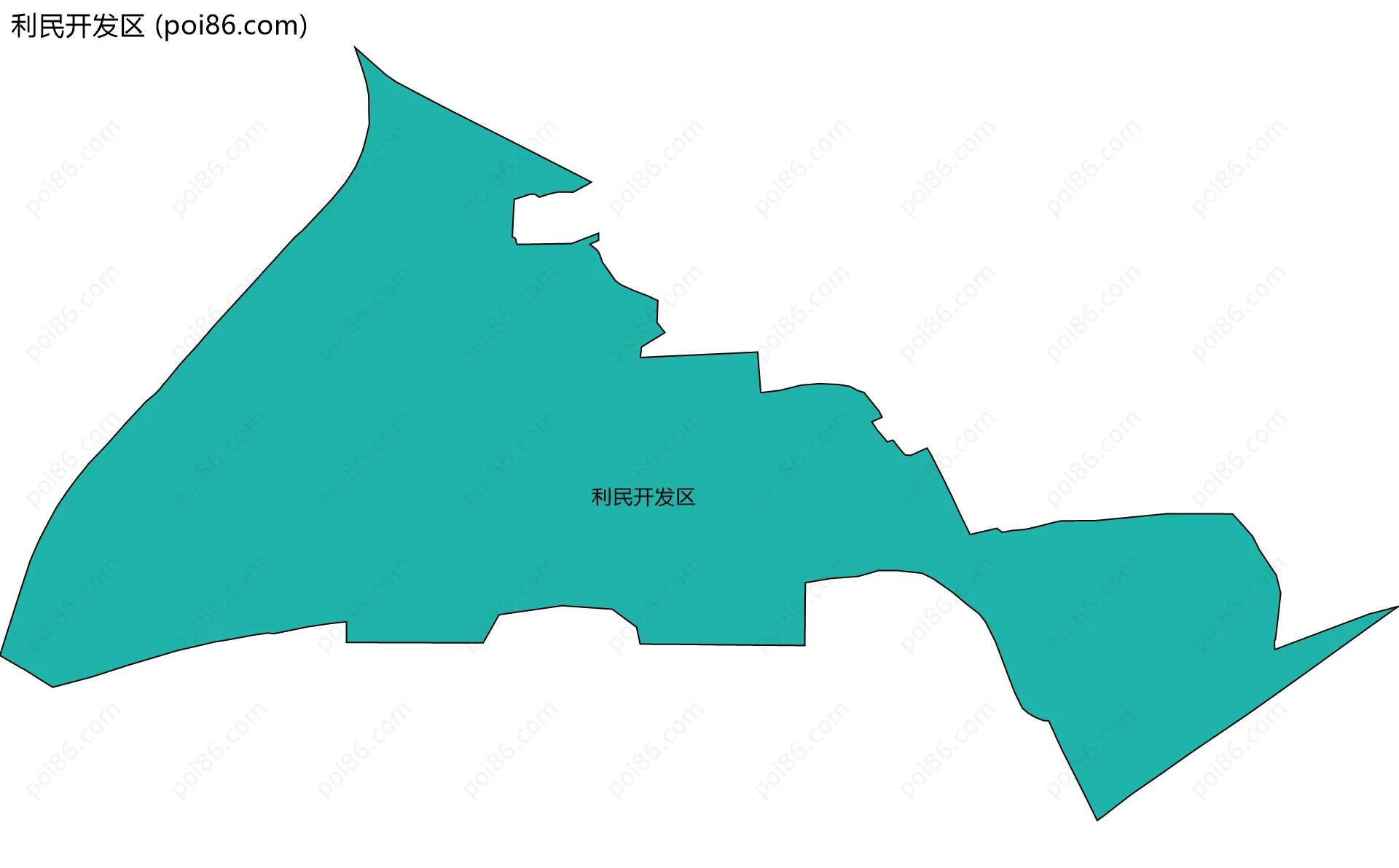 利民开发区边界地图