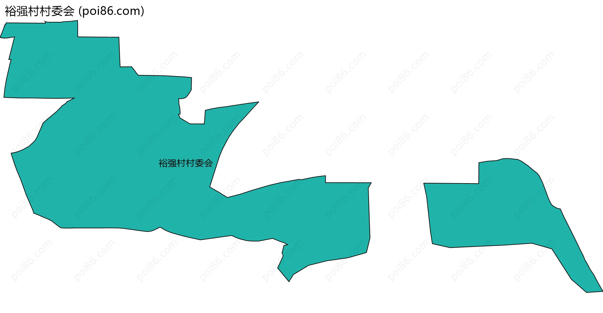 裕强村村委会边界地图