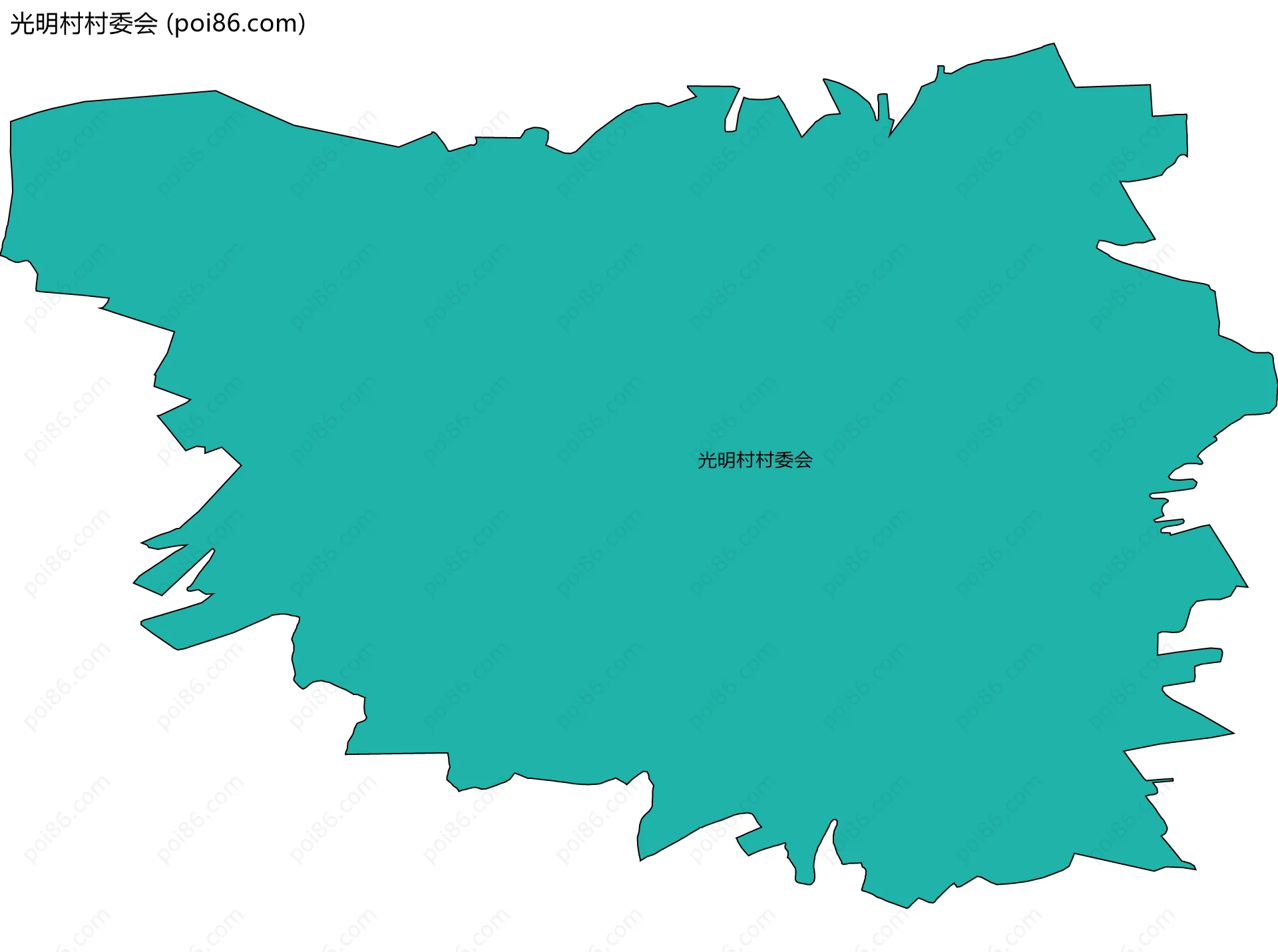 光明村村委会边界地图