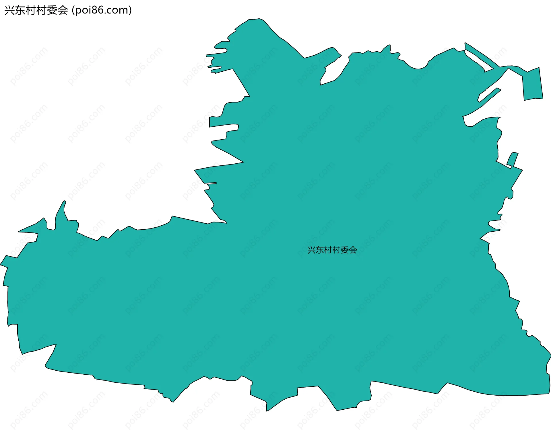 兴东村村委会边界地图