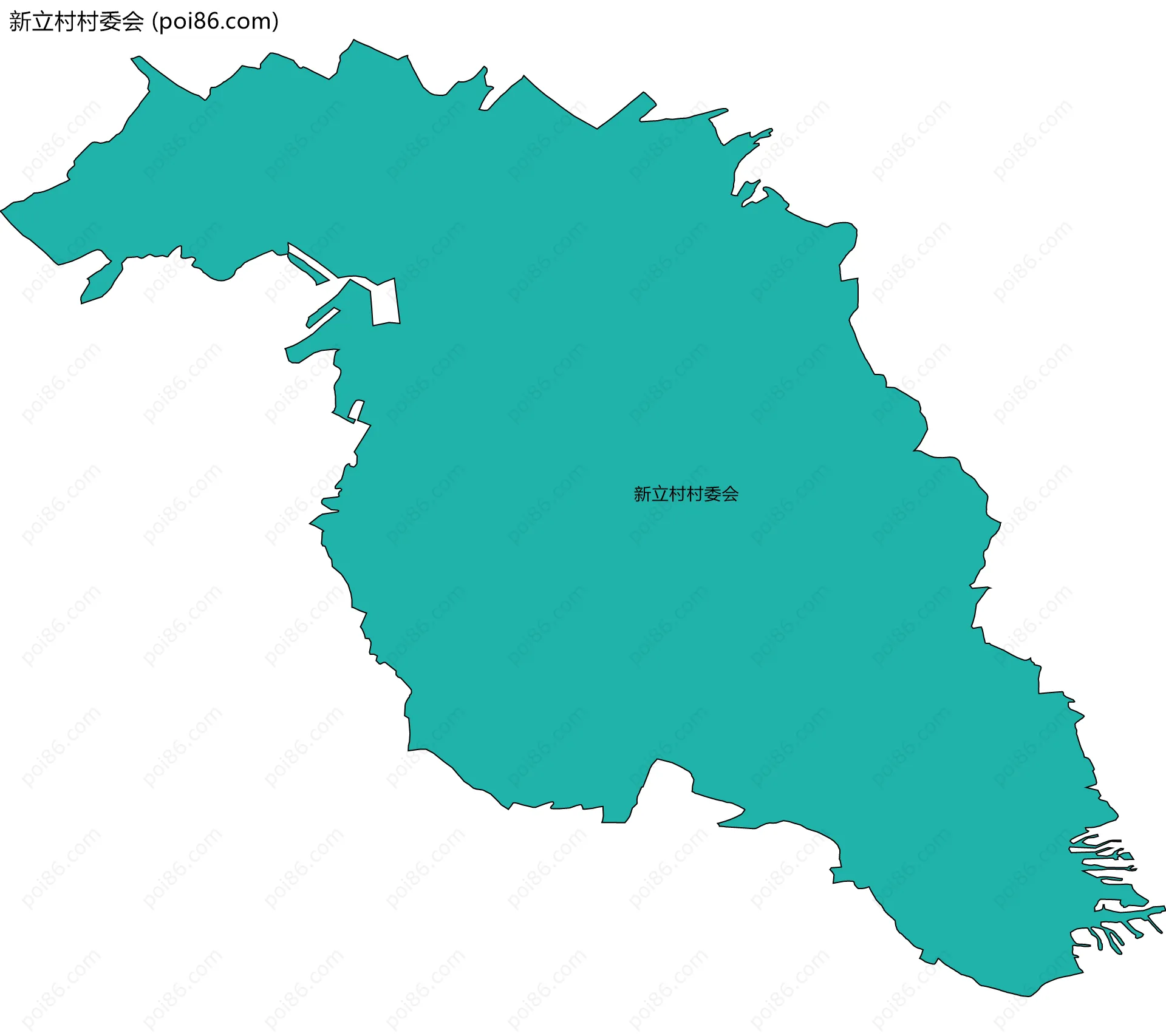 新立村村委会边界地图