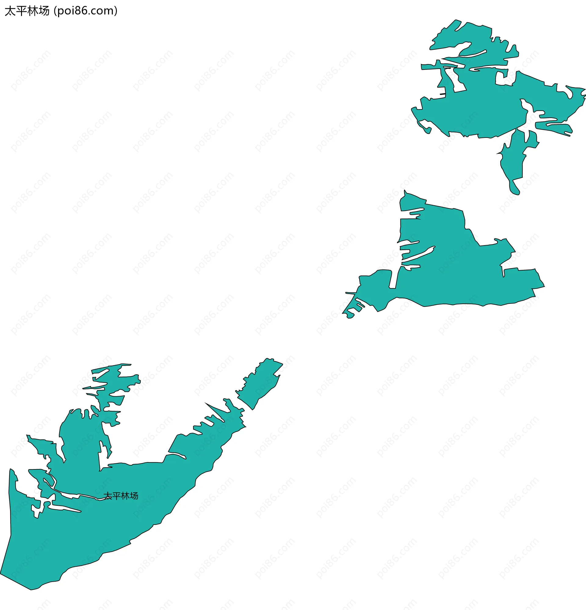 太平林场边界地图