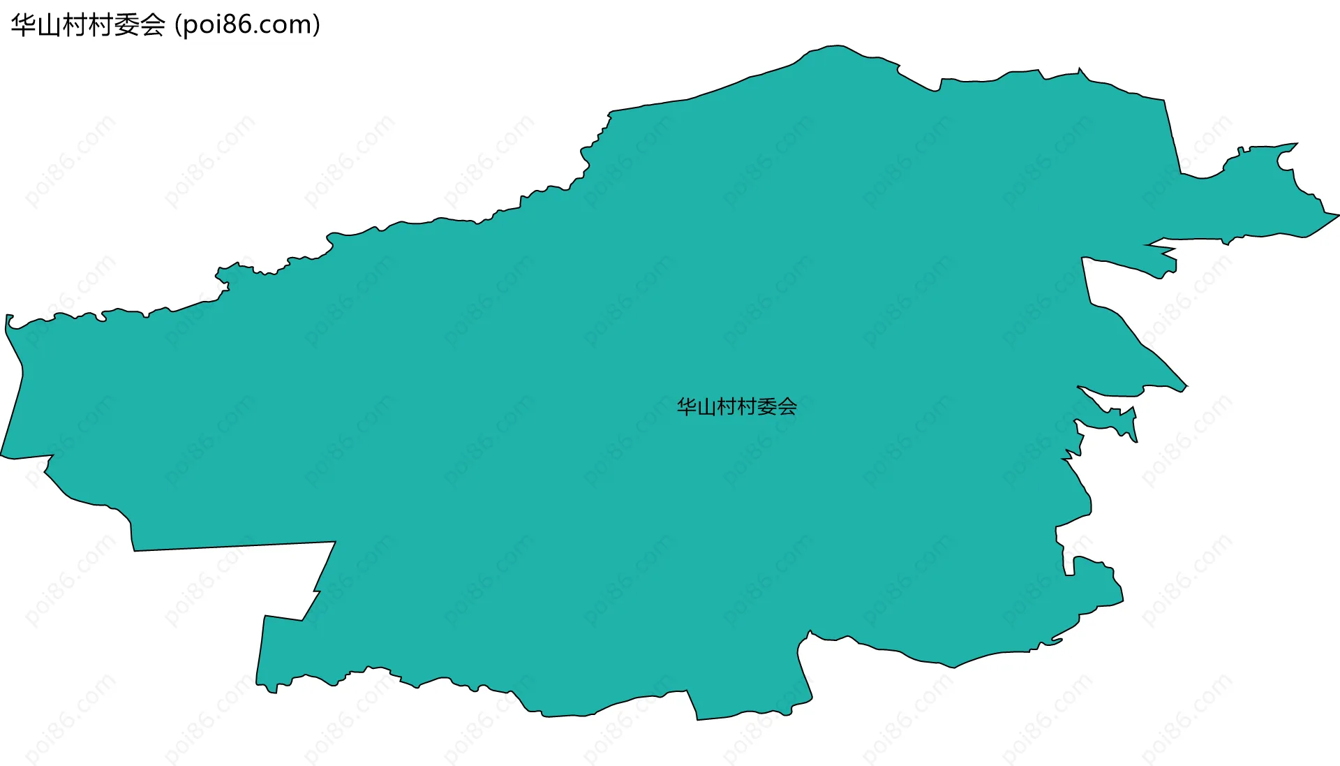 华山村村委会边界地图