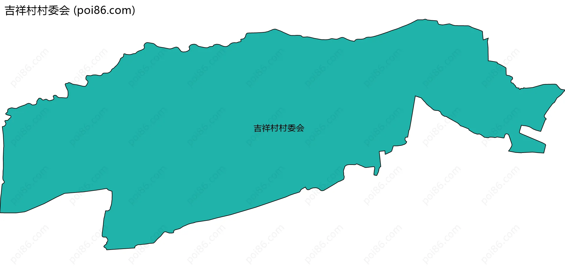 吉祥村村委会边界地图