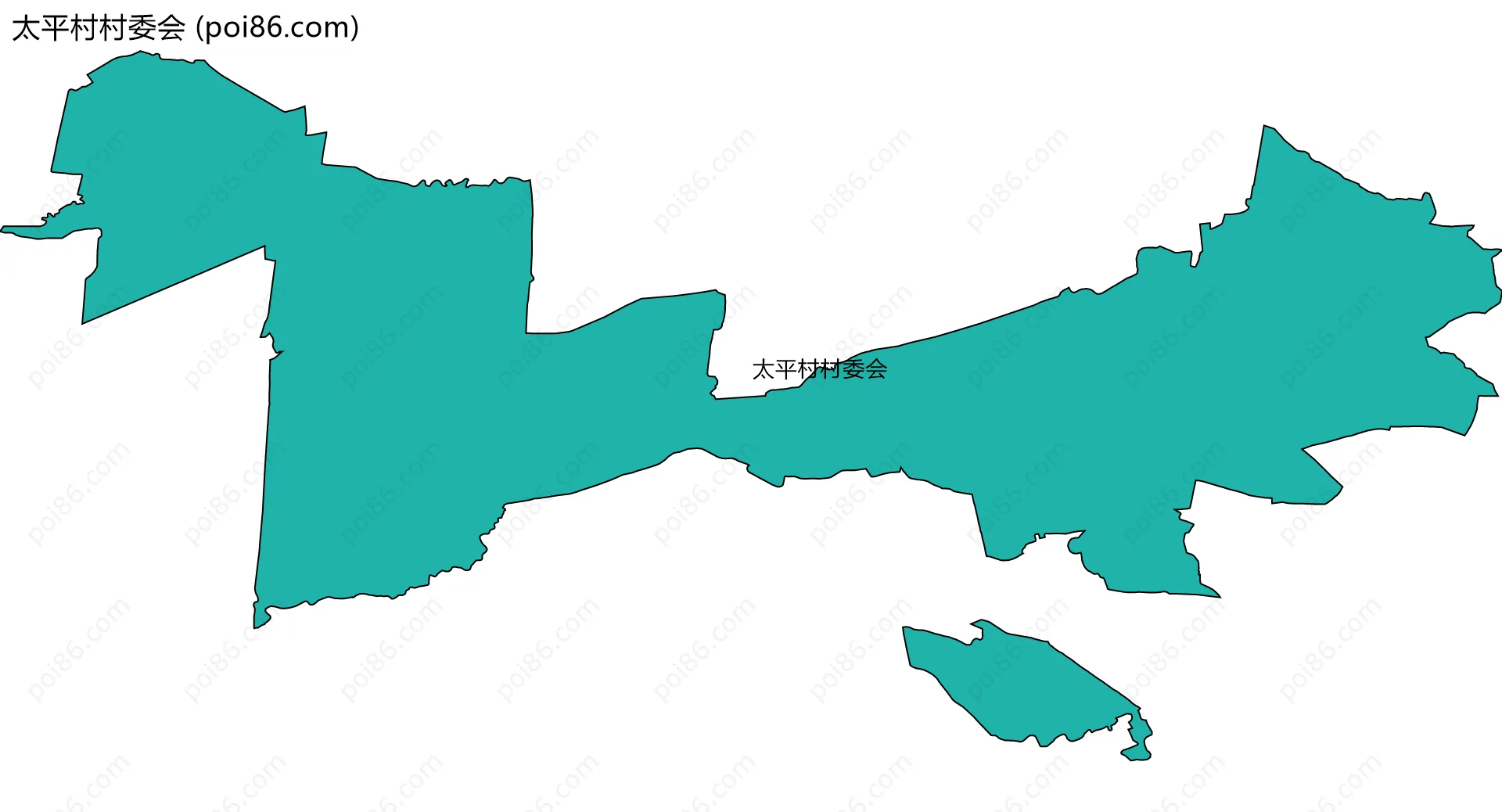 太平村村委会边界地图